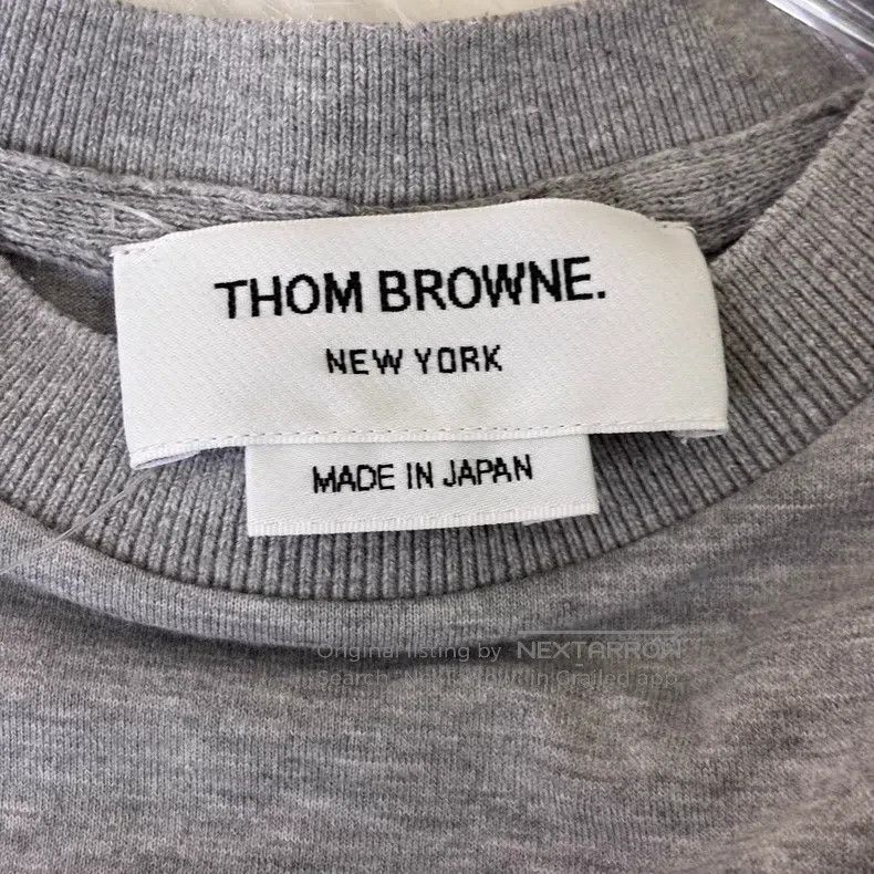 Thom Browne Thom Browne Grey Short Sleeve T-Shirt Size XS / US 0-2 / IT 36-38 - 4 Thumbnail