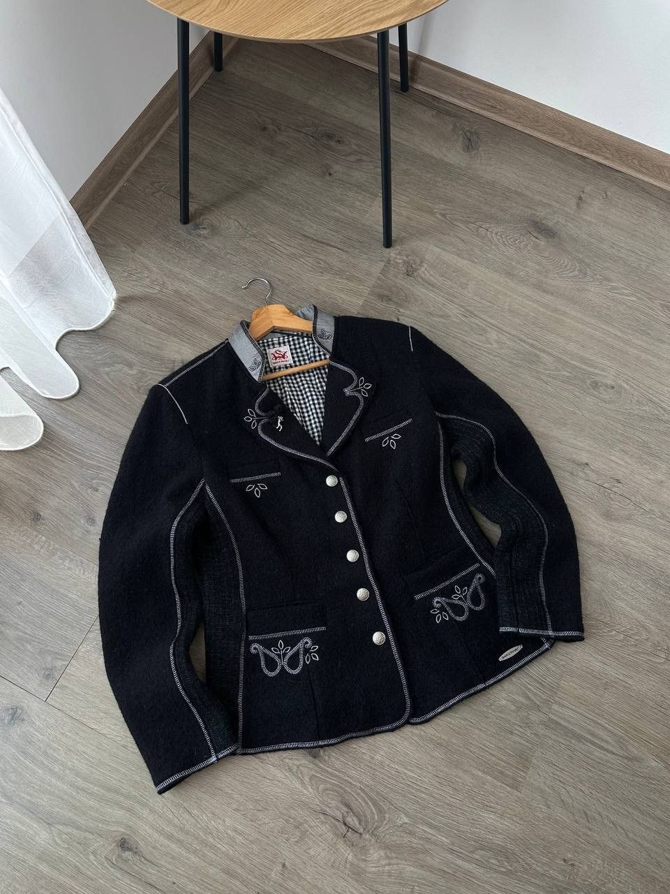 Other UK Vintage Spieth &Wensky Black Wool Jacket German Trachtenwear Size US S / EU 44-46 / 1 - 12 Thumbnail
