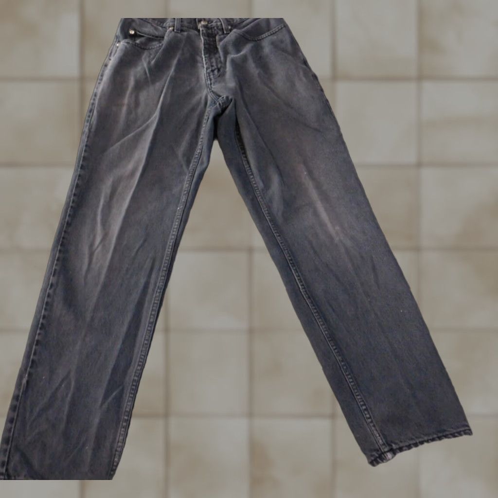 Anchor Blue VINTAGE Anchor Blue Jeans 33x34 Mens Blue Retro loose baggy denim classic Relaxed Straight 90s Mens Size US 33 - 1 Thumbnail