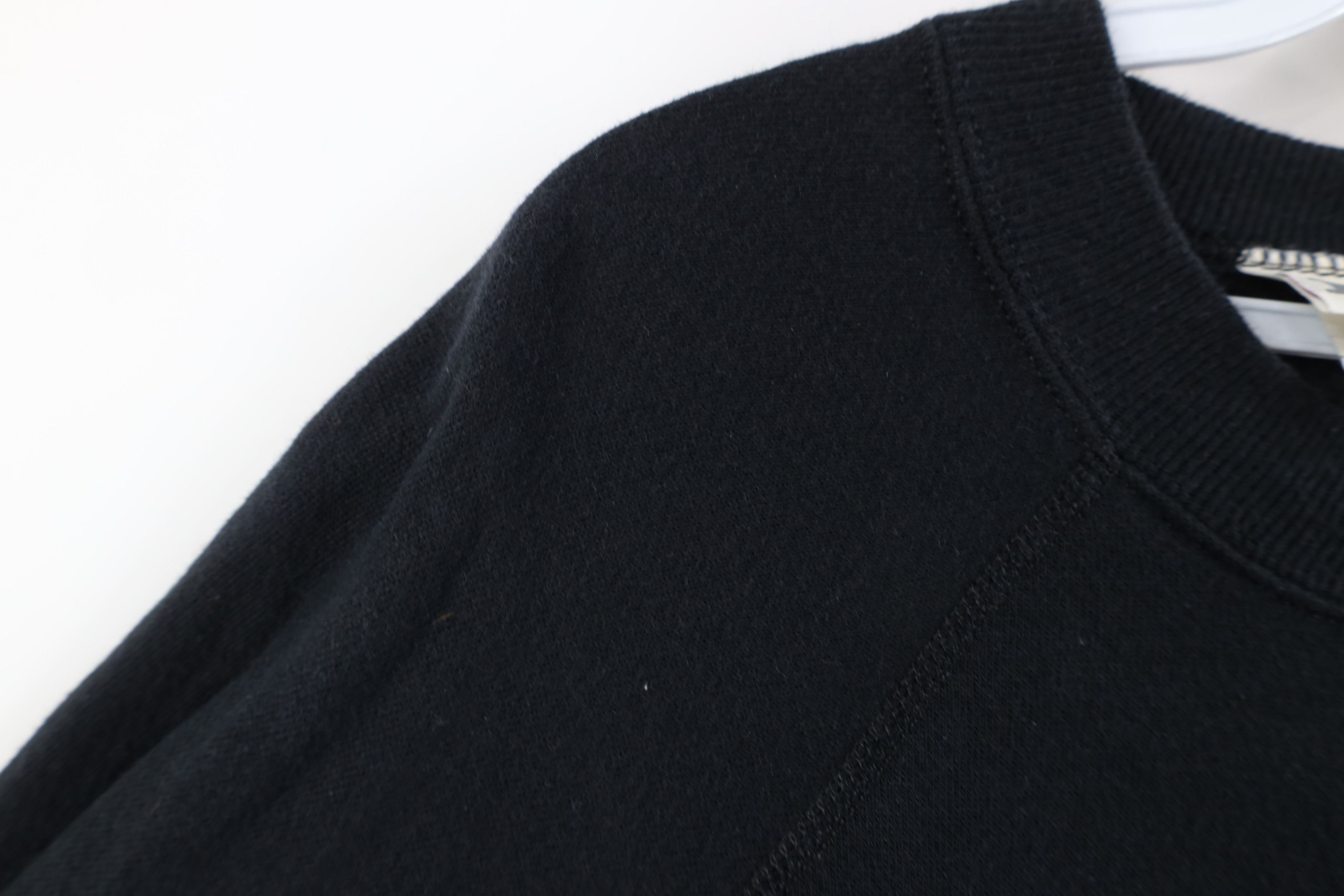 Vintage Vintage 90s Streetwear Blank Crewneck Sweatshirt Black USA Size L / US 10 / IT 46 - 9 Thumbnail