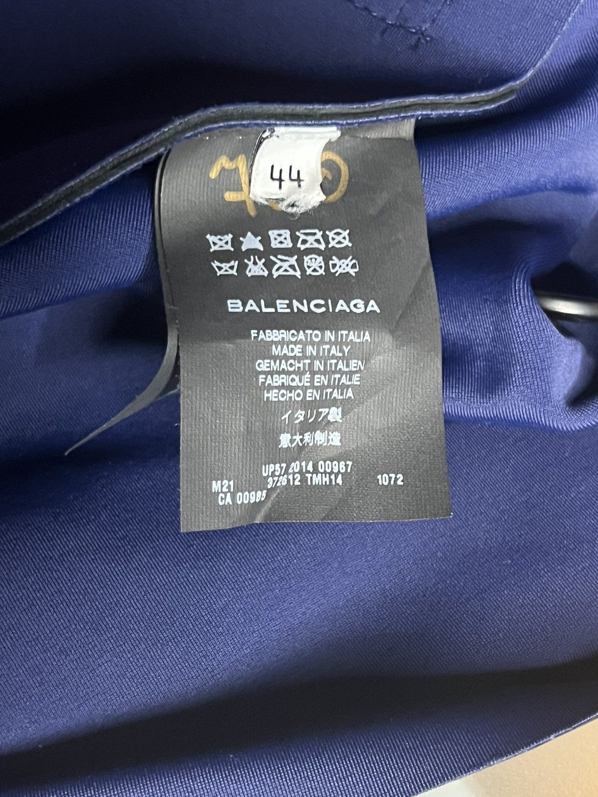 Balenciaga Balenciaga Paris Leather Peacoat – Men’s Size 44 Size US S / EU 44-46 / 1 - 4 Thumbnail