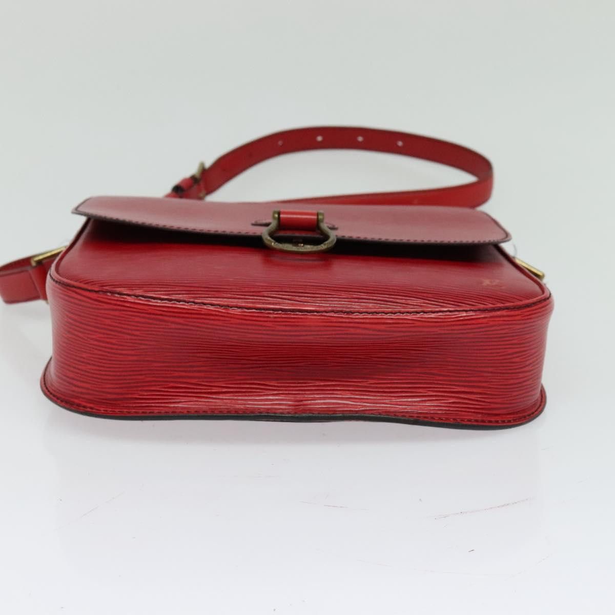 Louis Vuitton LOUIS VUITTON Epi Saint Cloud GM Shoulder Bag Red M52197 Size ONE SIZE - 5 Thumbnail