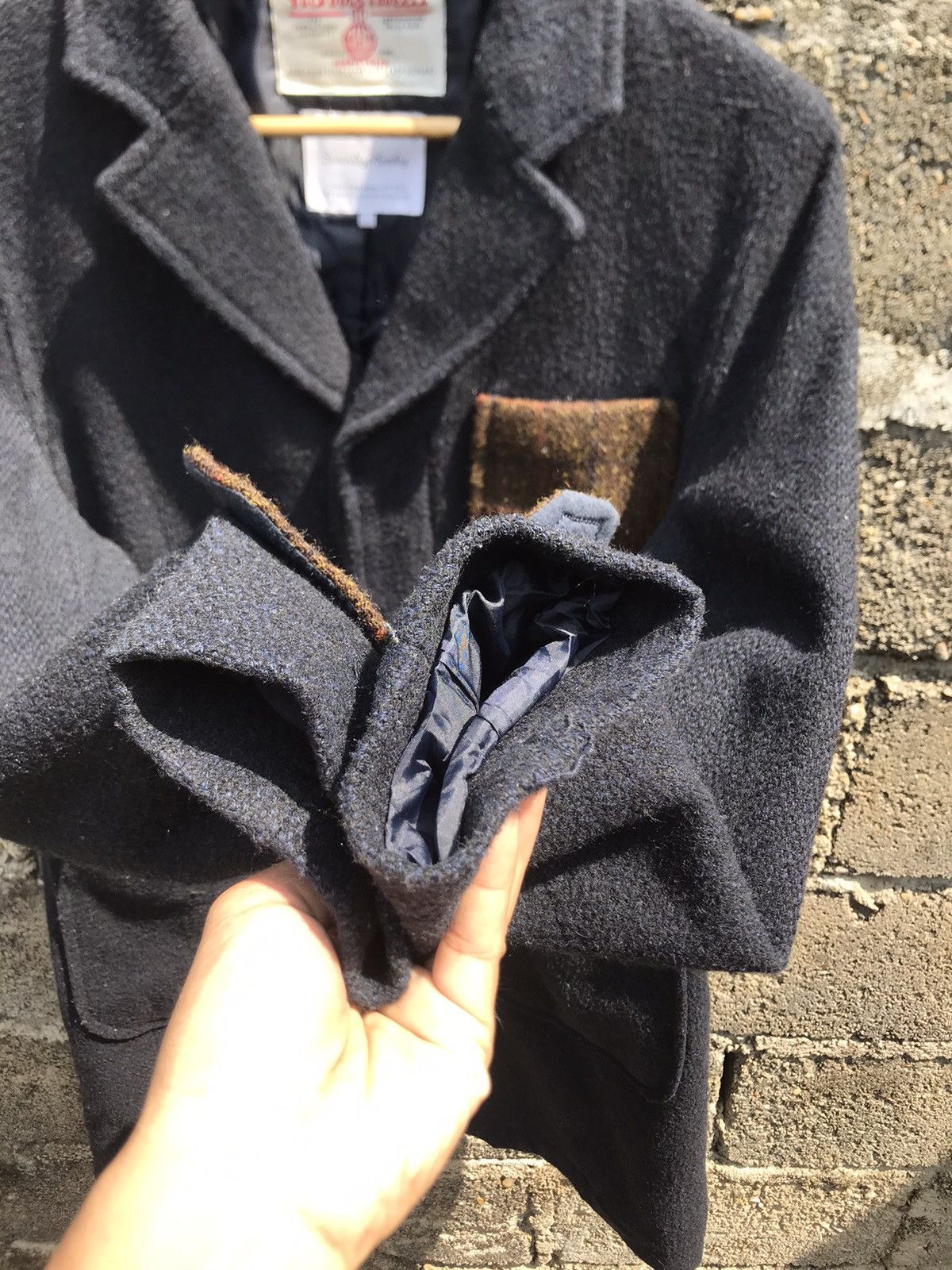 Designer × Harris Tweed × Japanese Brand Harris Tweed X Sevendays Sunday Wool Long Coat Size US M / EU 48-50 / 2 - 4 Thumbnail