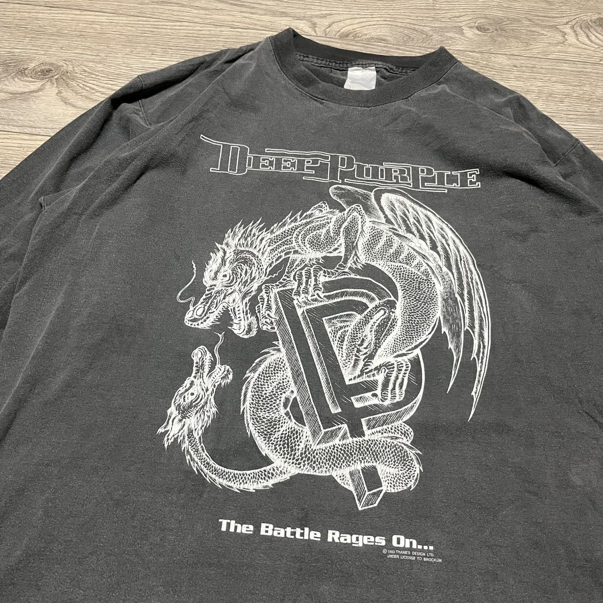 Vintage Deep Purple sweatshirt The Battle Rages Longsleeve Size US XL / EU 56 / 4 - 2 Thumbnail