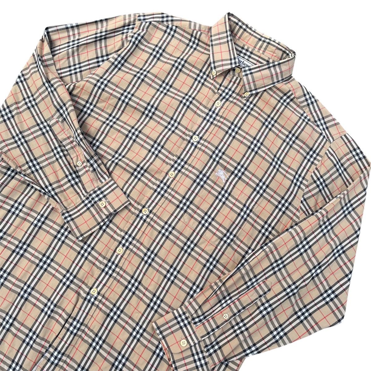 Burberry Vintage Burberry longsleeve Size US L / EU 52-54 / 3 - 3 Thumbnail