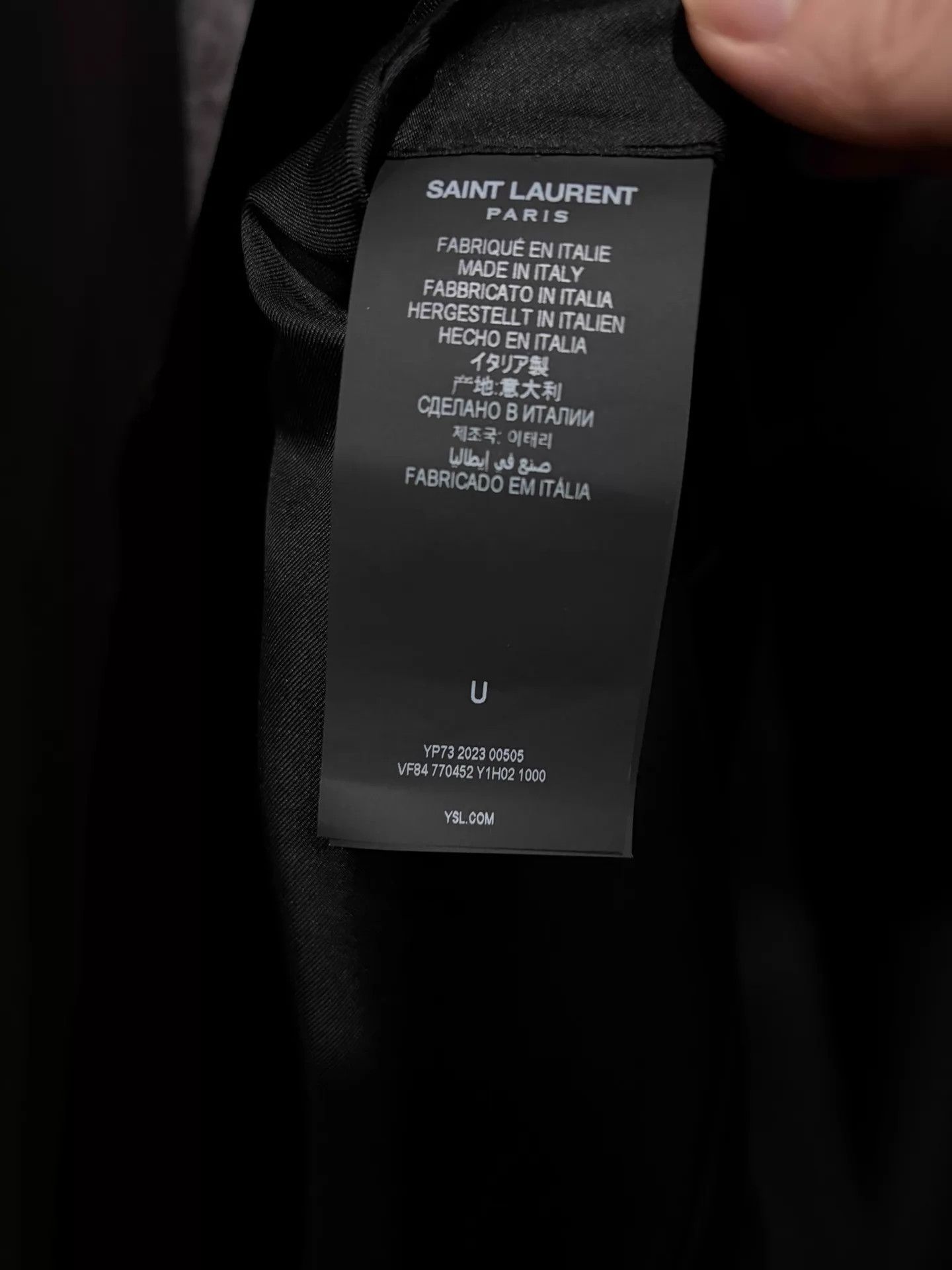 Saint Laurent Paris Saint Laurent 24S Wide Shoulder Black Silk Velvet Blazer U Size US S / EU 44-46 / 1 - 6 Thumbnail