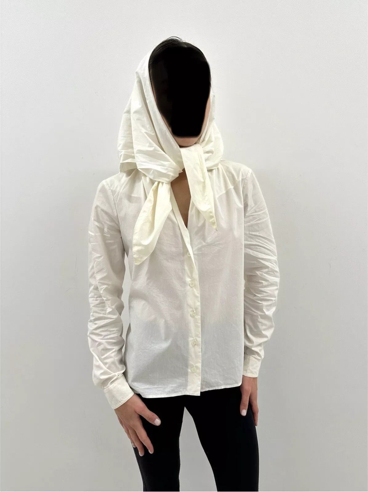 Gucci Vintage Gucci by Tom Ford Archive Cotton Shirt with Tie Size S / US 4 / IT 40 - 2 Thumbnail