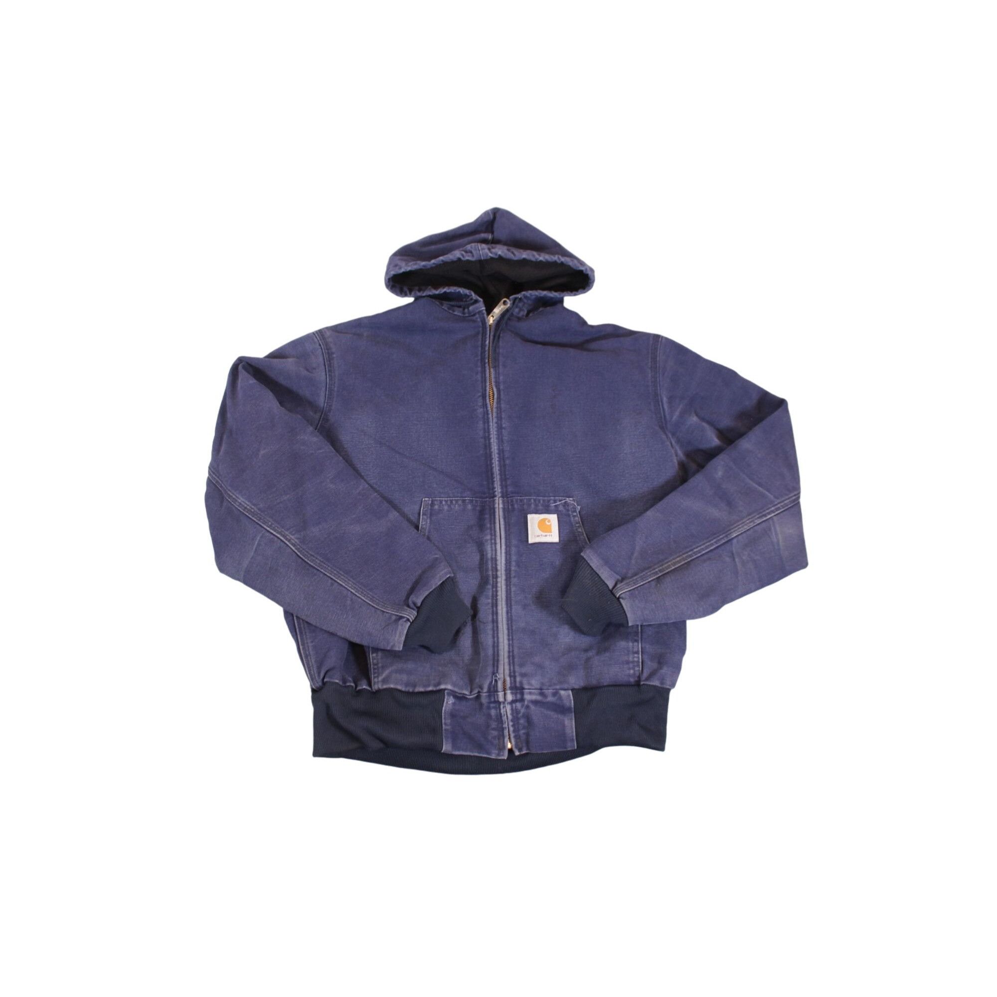 Carhartt Vintage 90s Carhartt J140 Workwear Jacket Navy Blue Large DS ...