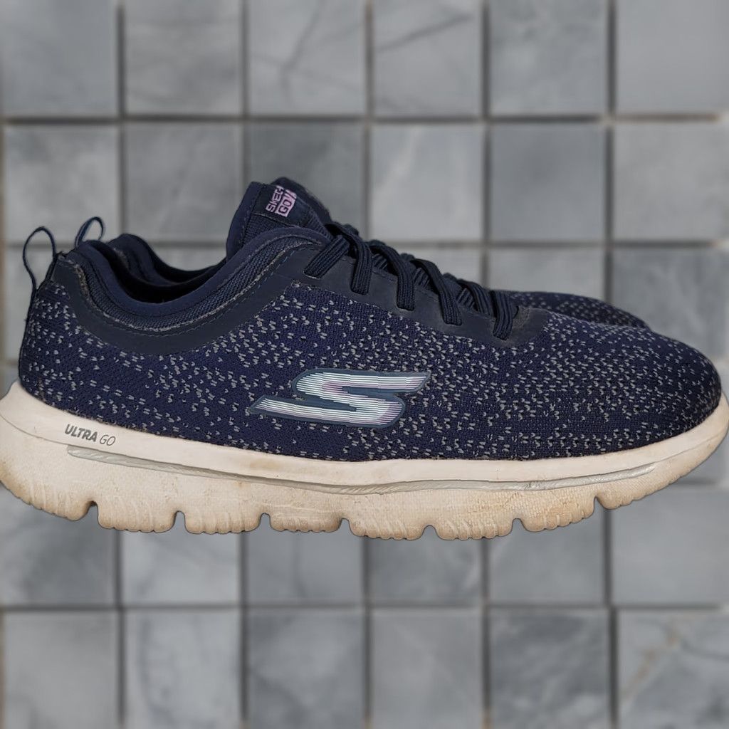 SKECHERS Skechers GOwalk Classic Washable Sneakers Blooming Navy Spotted Blue Women 7 Shoes Sneaker Athletic Lace Up Low Top M Textile Vintage: No Size US 4 / IT 34 - 1 Thumbnail