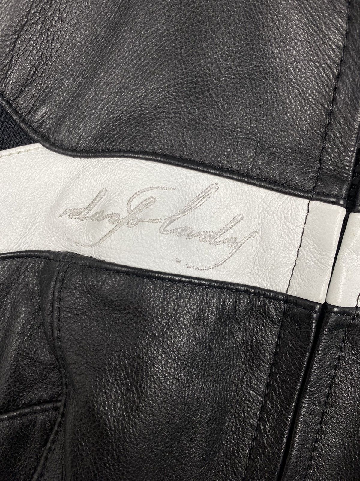 Genuine Leather ISX Leather Jacket Women Racing Moto Marlboro BMW Y2K Size M / US 6-8 / IT 42-44 - 3 Thumbnail
