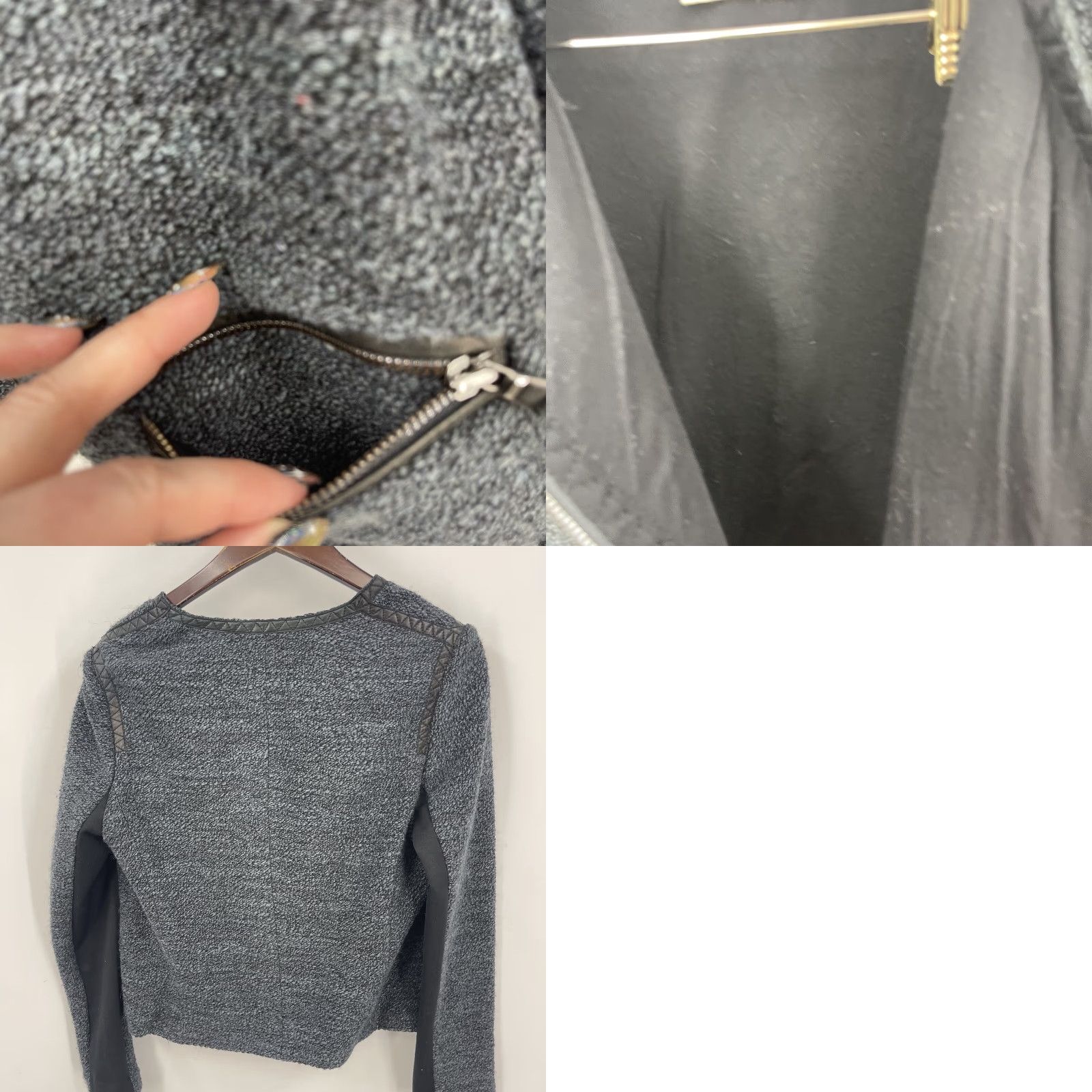 Rebecca Taylor VINTAGE Rebecca Taylor Blue Wool Tweed Blazer Women M Classic Wool Blend Formal Office Casual Size M / US 6-8 / IT 42-44 - 8 Thumbnail