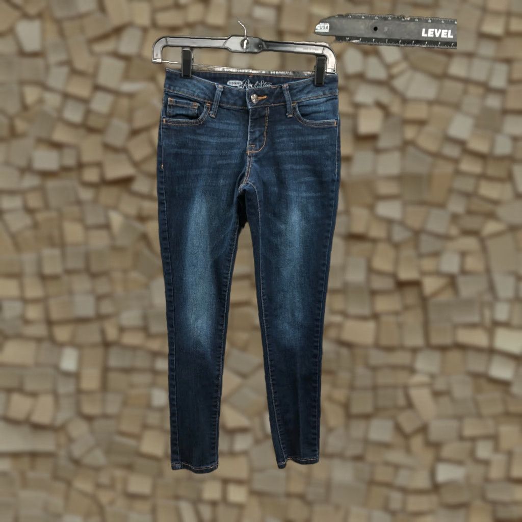 Old Navy Old Navy Rockstar Skinny Jeans Womens Blue Dark Wash Size 2 Jeans Skinny 26 Inseam 5-Pocket Denim Size 26" / US 2 / IT 38 - 1 Thumbnail