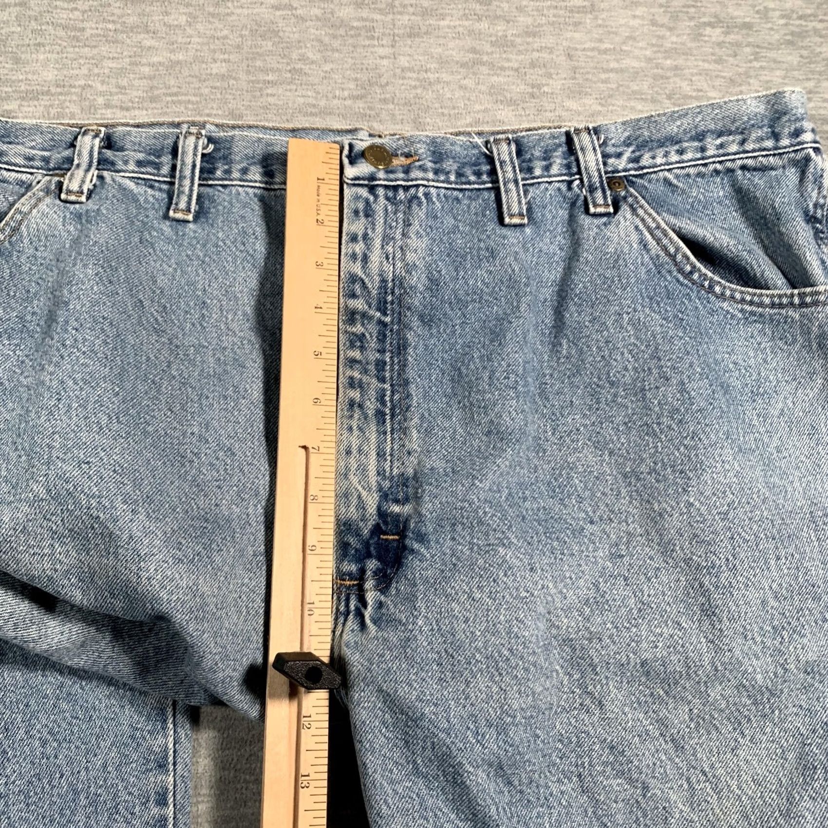 Wrangler Wrangler Jeans Mens 46x29 Blue Straight Leg Denim 96501SW Cotton Regular Fit Jeans Size US 30 / EU 46 - 7 Thumbnail