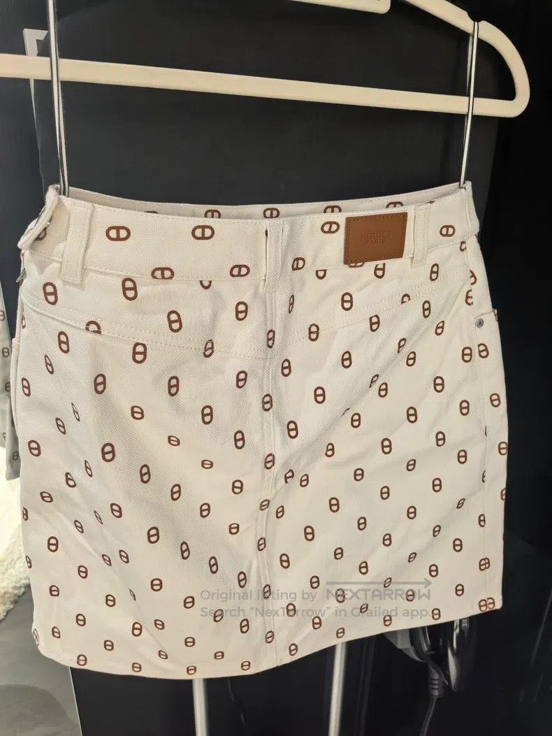 Hermes Hermes Denim Skirt Size 24" / US 00 / IT 34 - 3 Thumbnail