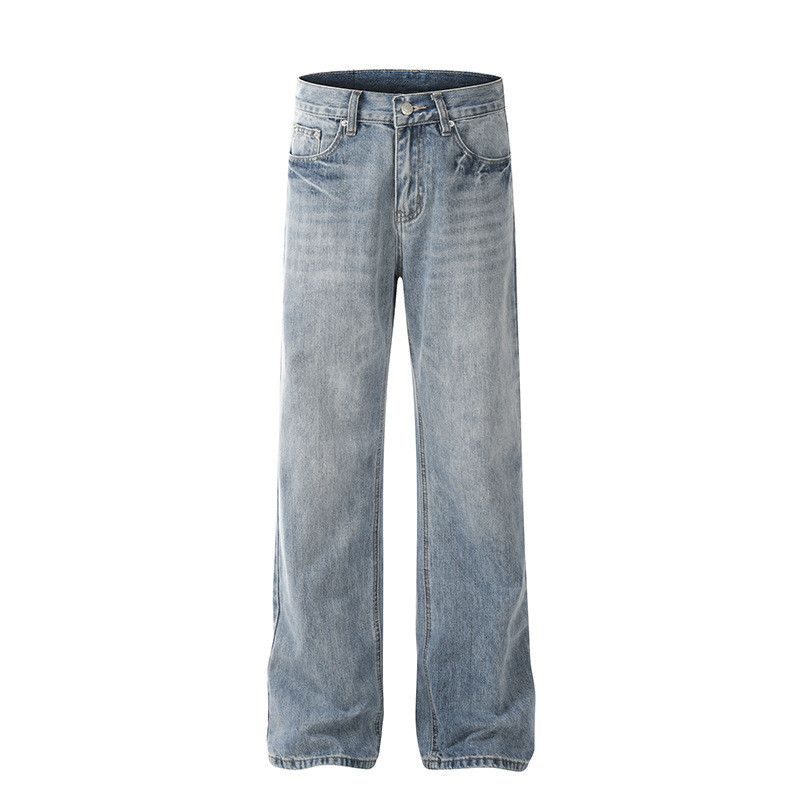 Vintage American washed high-street light blue cleanfit jeans Size US 32 / EU 48 - 1 Thumbnail
