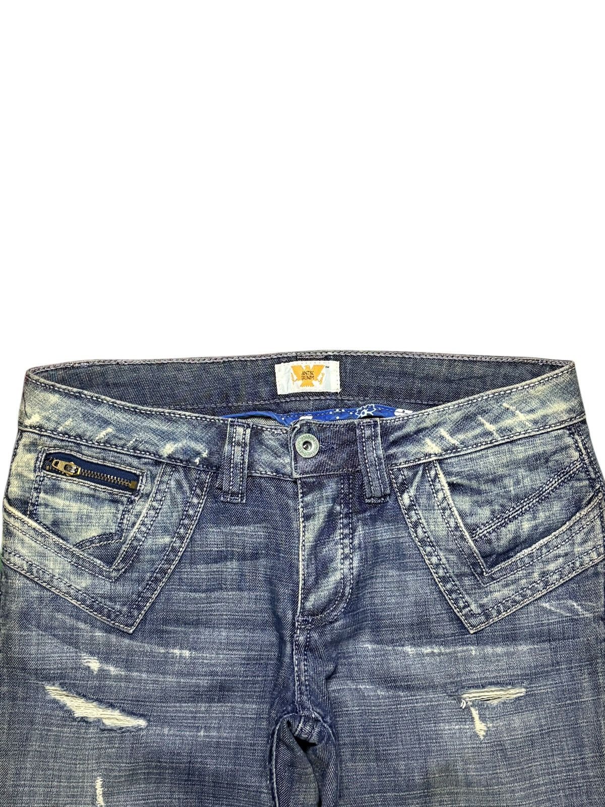 Antik Denim × Japanese Brand Vintage Antik Denim Acid Mud Wash Bootcut Flare Jeans Size 30" / US 8 / IT 44 - 4 Thumbnail