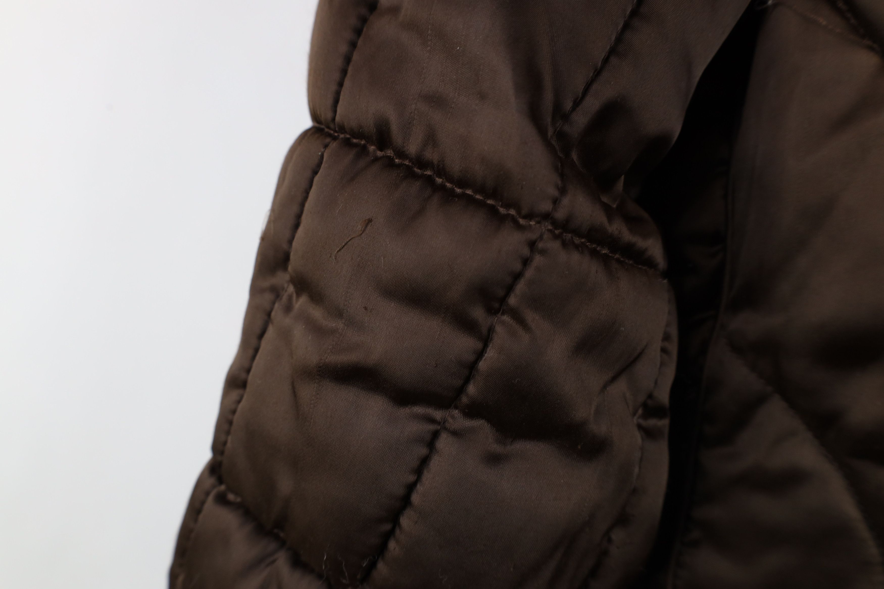 Vintage Vintage 90s Y2K Babydoll Faux Fur Trim Puffer Jacket Brown Size M / US 6-8 / IT 42-44 - 6 Thumbnail