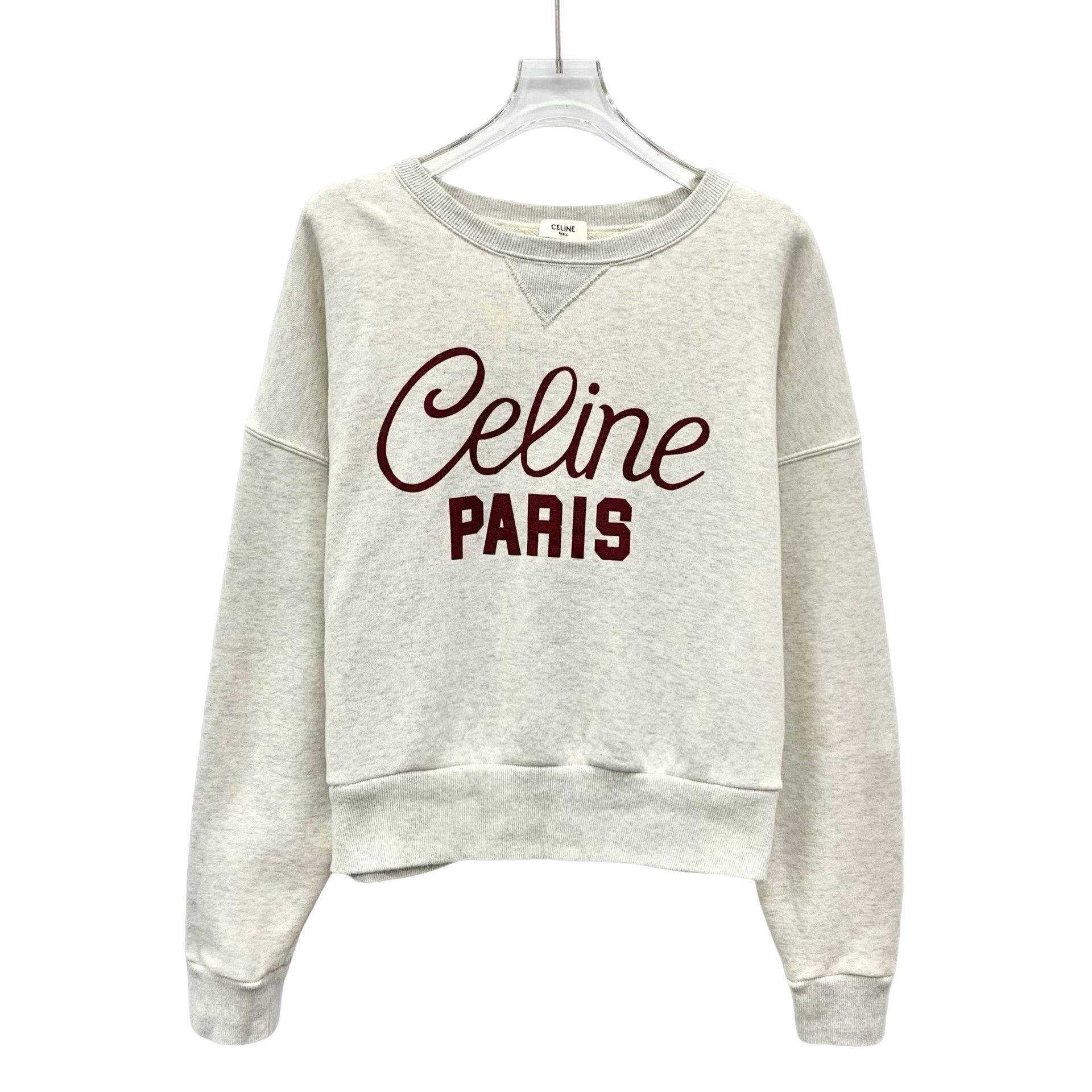 Celine CELINE Paris Embroidered Sweatshirt Size M Size US M / EU 48-50 / 2 - 1 Thumbnail