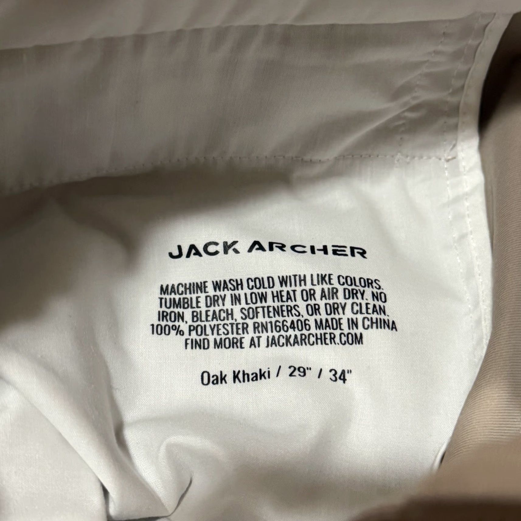 Vintage Jack Archer Pants Mens 29x34 Khaki Straight Fit Chino Pockets Vintage No Size US 29 - 6 Thumbnail