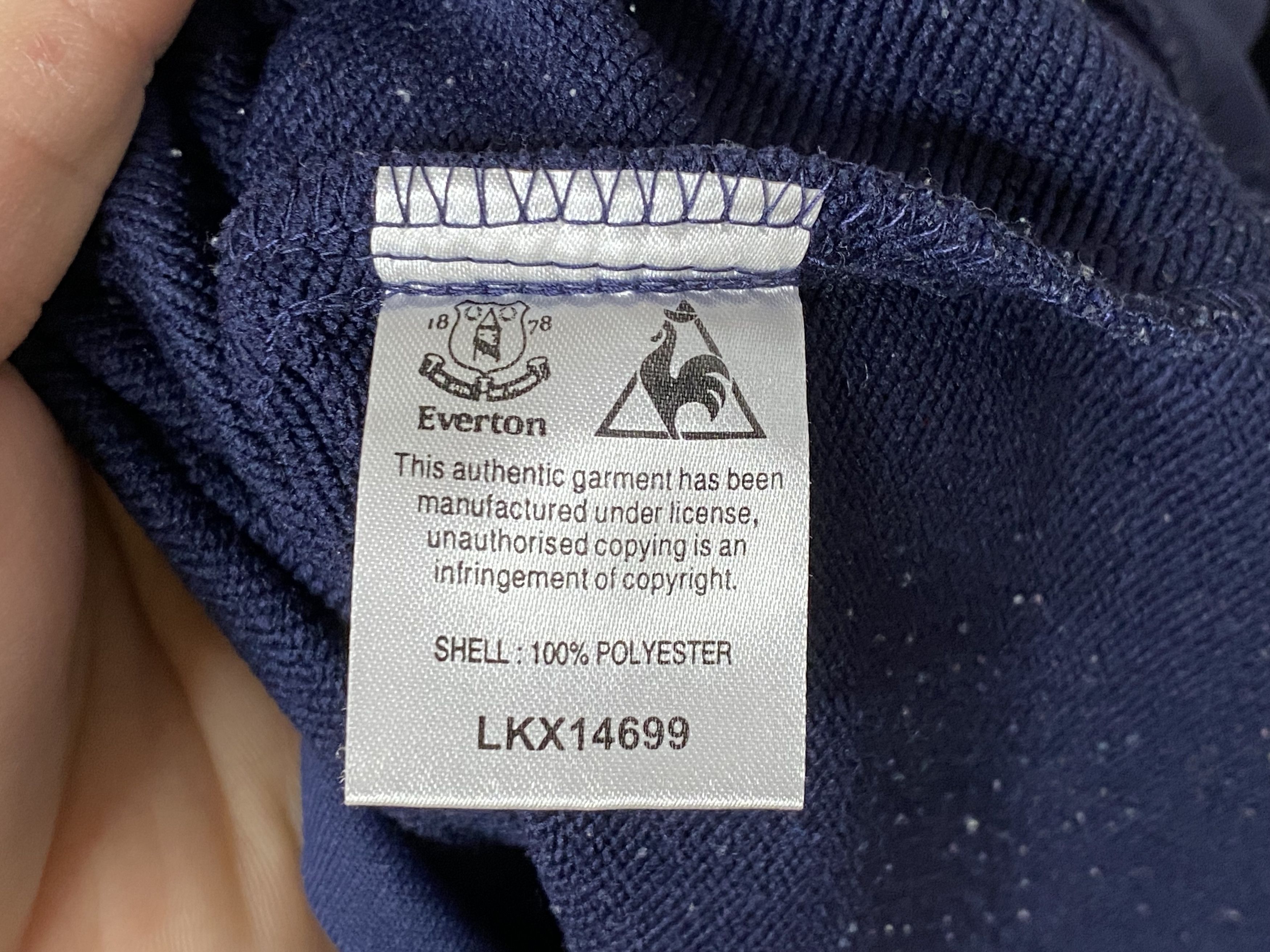 Le Coq Sportif EVERTON 2009 2010 PRE MATCH FOOTBALL SHIRT SOCCER JERSEY Size US XXL / EU 58 / 5 - 9 Thumbnail
