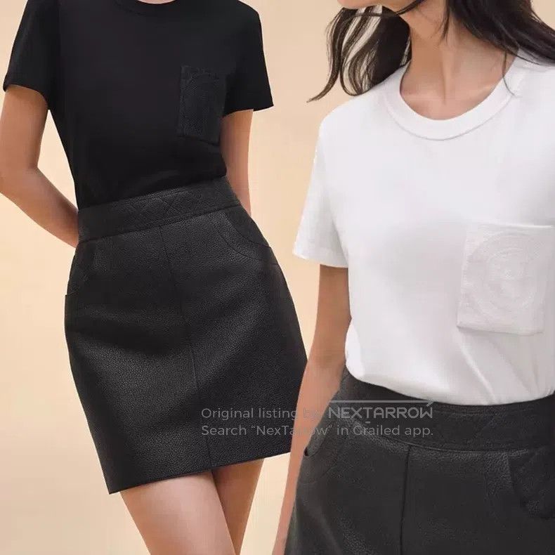 Hermes Hermes Black Deer Skin Short Skirt Size 26" / US 2 / IT 38 - 8 Thumbnail