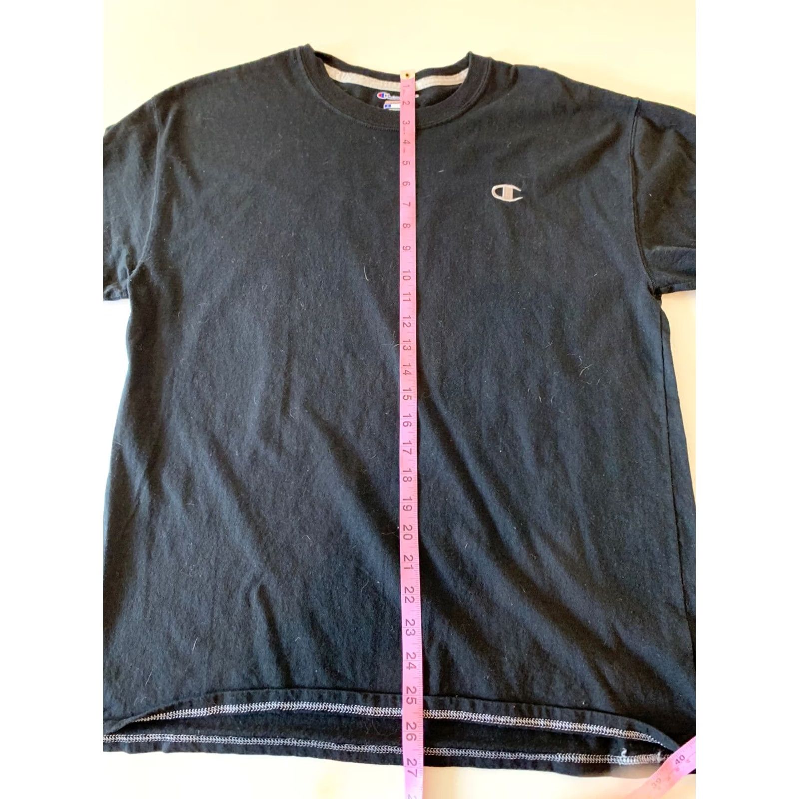 Champion Champion T-Shirt Men’s Size L Black Short Sleeve Crewneck Solid Shirt Size US L / EU 52-54 / 3 - 6 Thumbnail