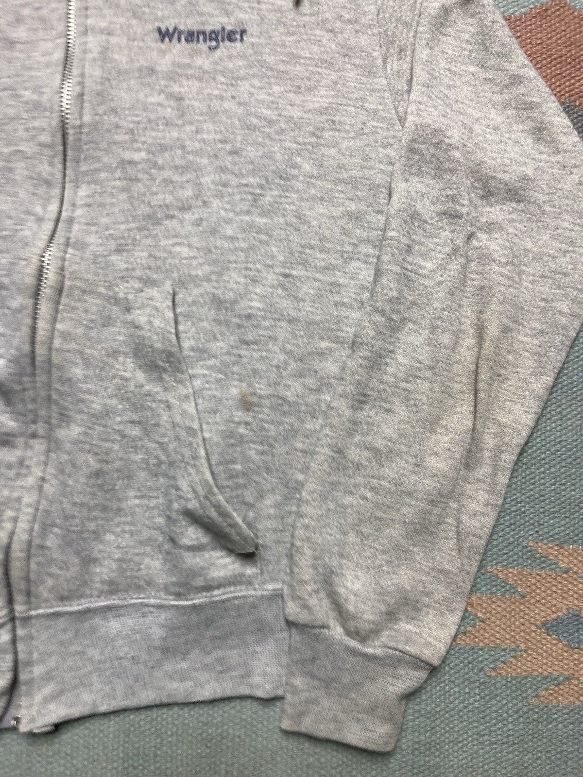 Vintage × Wrangler 70s wrangler hoodie tri blend zip heather gray adult S Size US S / EU 44-46 / 1 - 3 Thumbnail