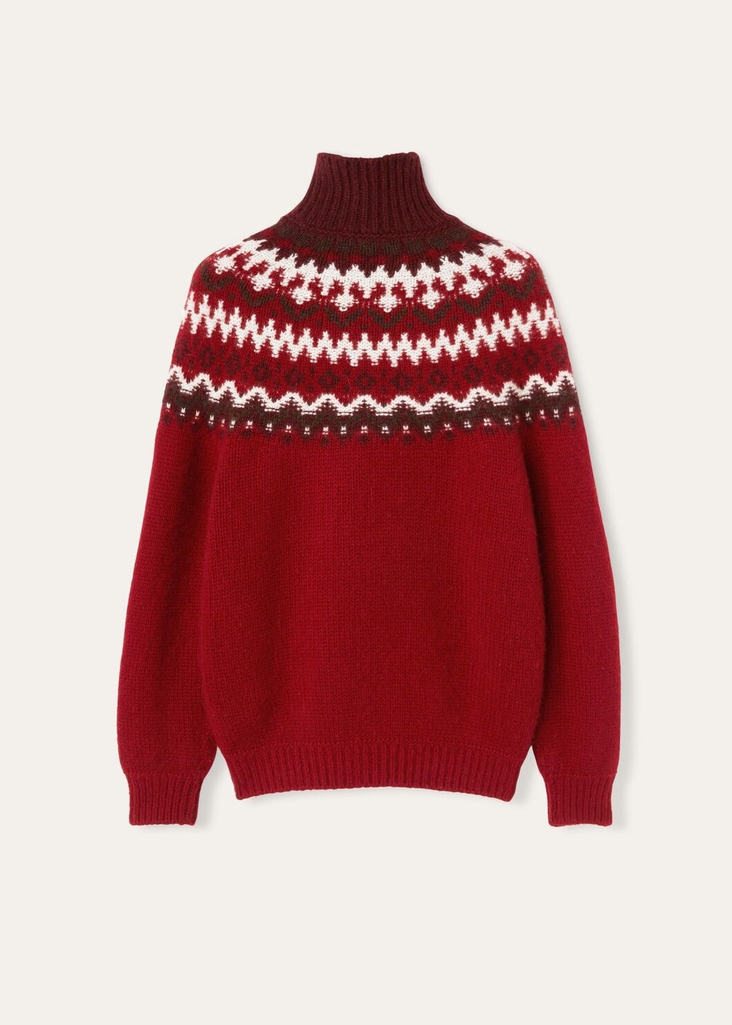 Loro Piana o1w1db10825 FAO5135 Alpe Pile Turtleneck Sweater in Red Size XS / US 0-2 / IT 36-38 - 6 Thumbnail