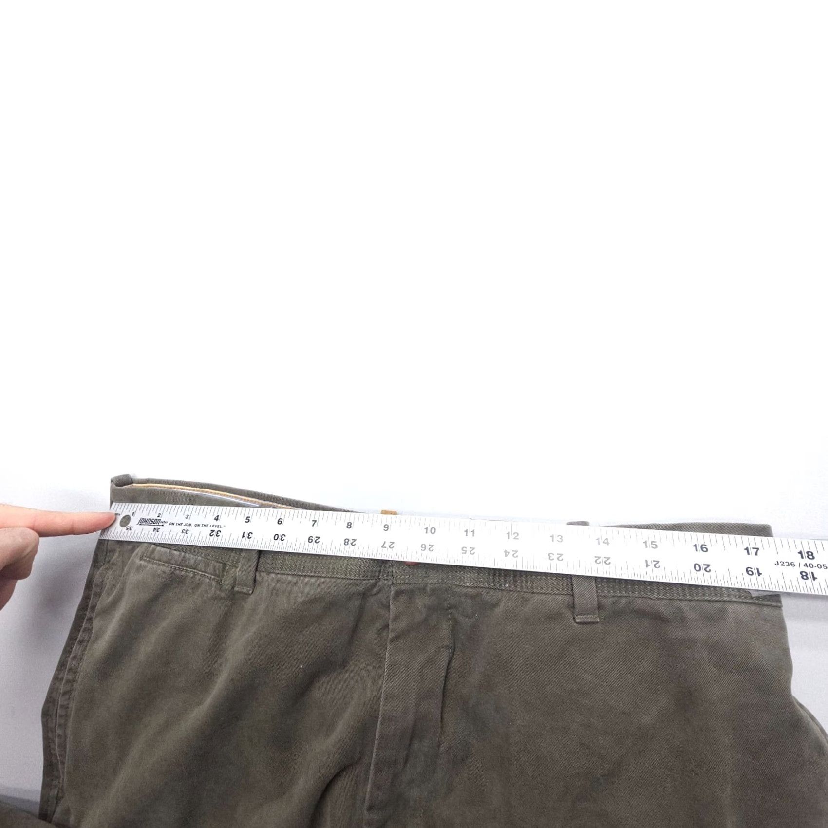 Timberland Timberland Pants Chino Mens 36x30 Green Heavy Cotton Twill Workwear Straight 5-Pocket Regular Front Flat Size US 36 / EU 52 - 7 Thumbnail