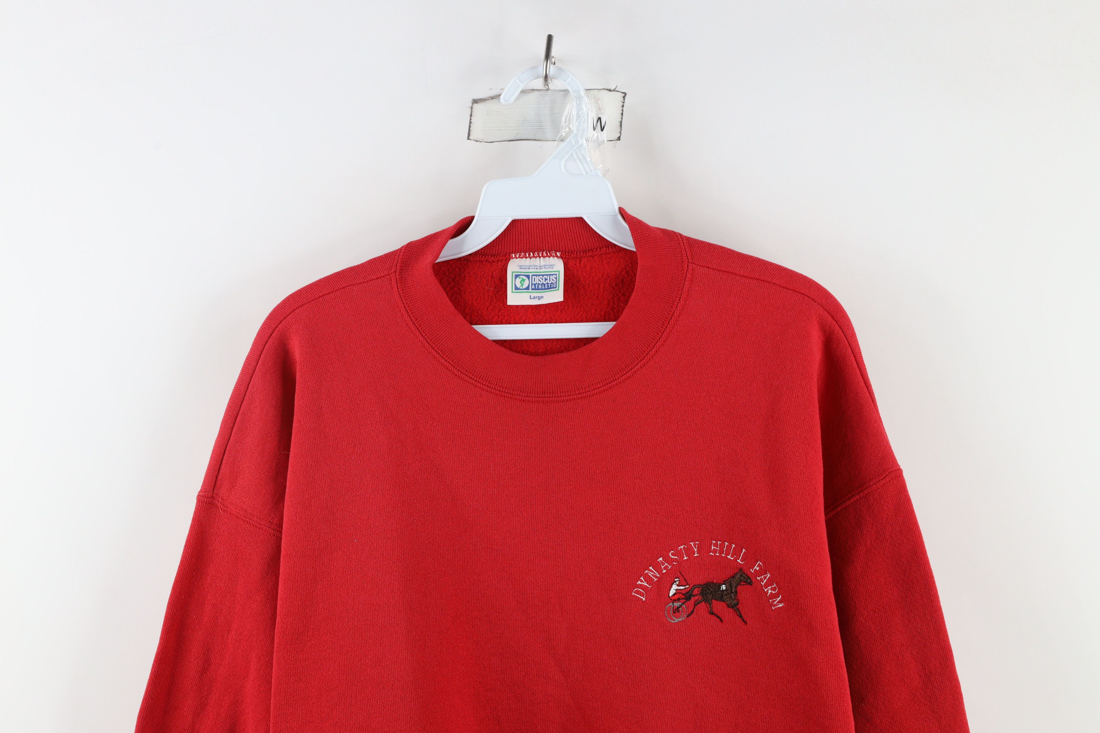 Vintage Vintage 90s Streetwear Farm Horse Equestrian Sweatshirt USA Size US L / EU 52-54 / 3 - 2 Thumbnail