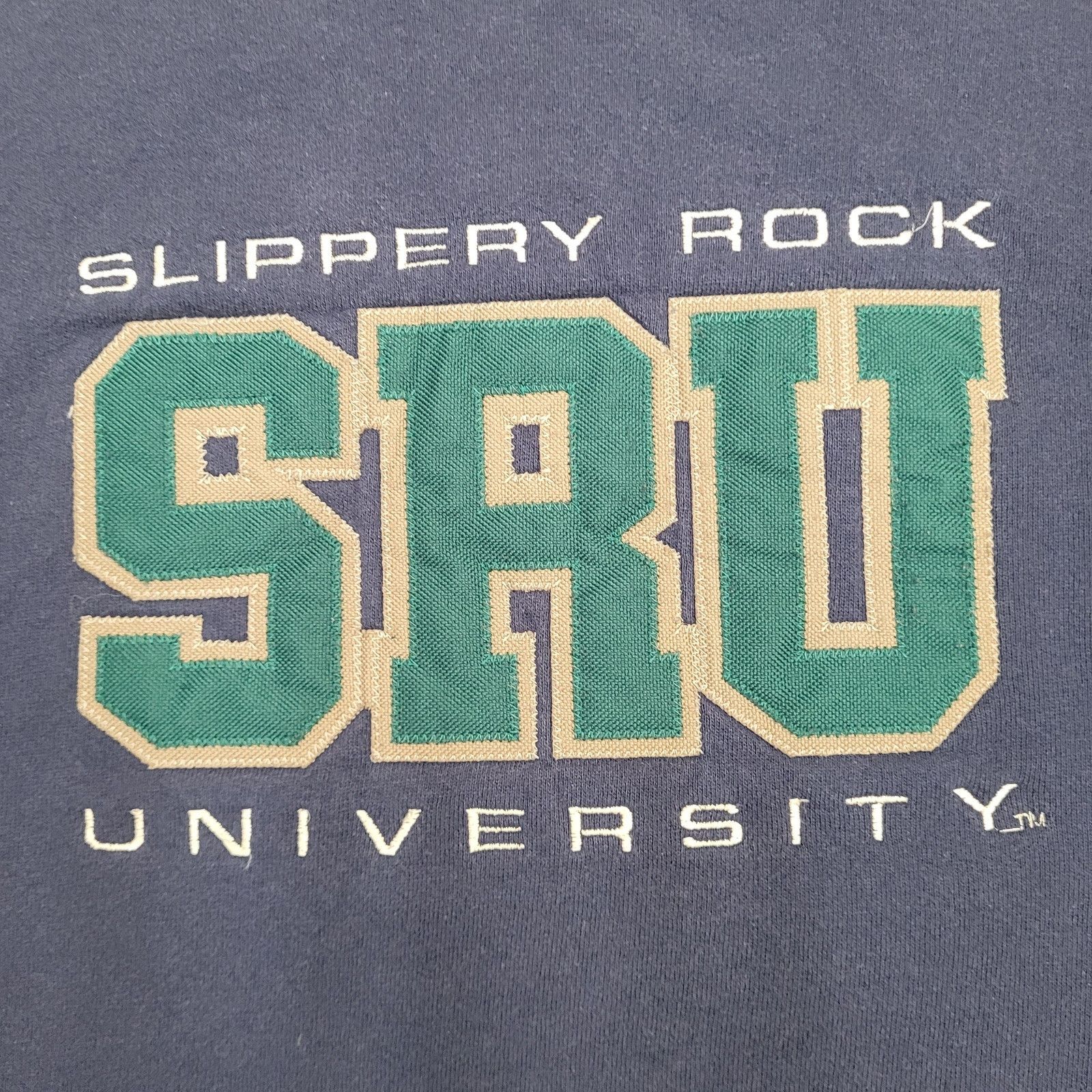 Jansport Vintage SRU University Sweatshirt Large 23x28 Navy-Blue USA Size US L / EU 52-54 / 3 - 13 Thumbnail