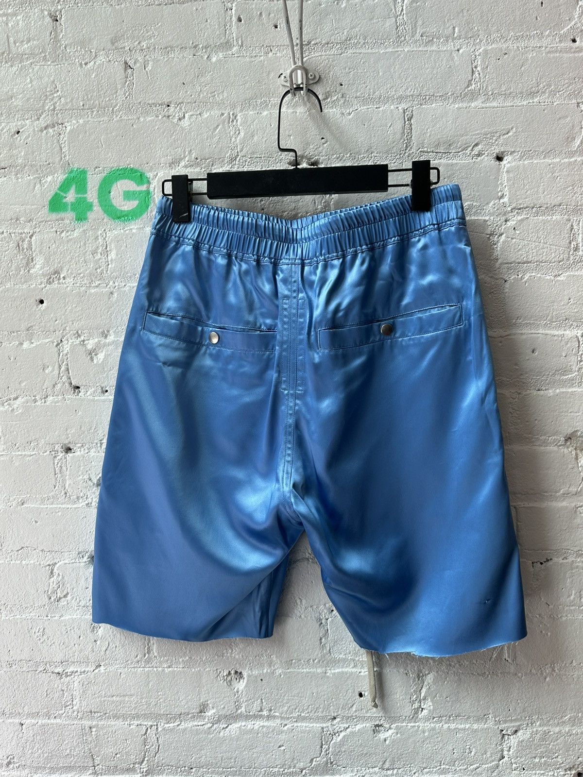 Rick Owens RICK OWENS BABY BLUE SHORTS Size US 32 / EU 48 - 4 Thumbnail