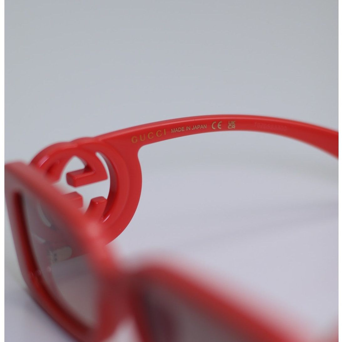 Gucci NEW Gucci GG1325S 005 Red Brown Gradient Women Authentic Size ONE SIZE - 7 Thumbnail