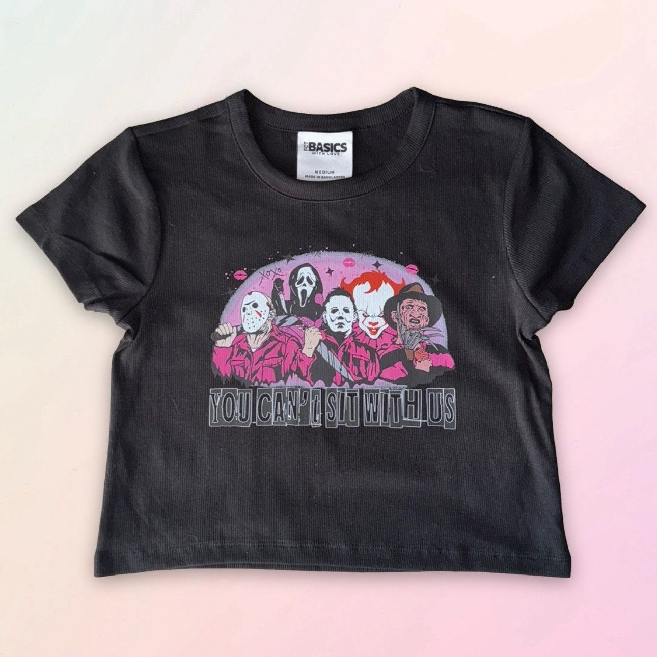 Other You Can’t Sit With Us, Halloween Theme, Cropped Baby Tee Size M / US 6-8 / IT 42-44 - 2 Thumbnail