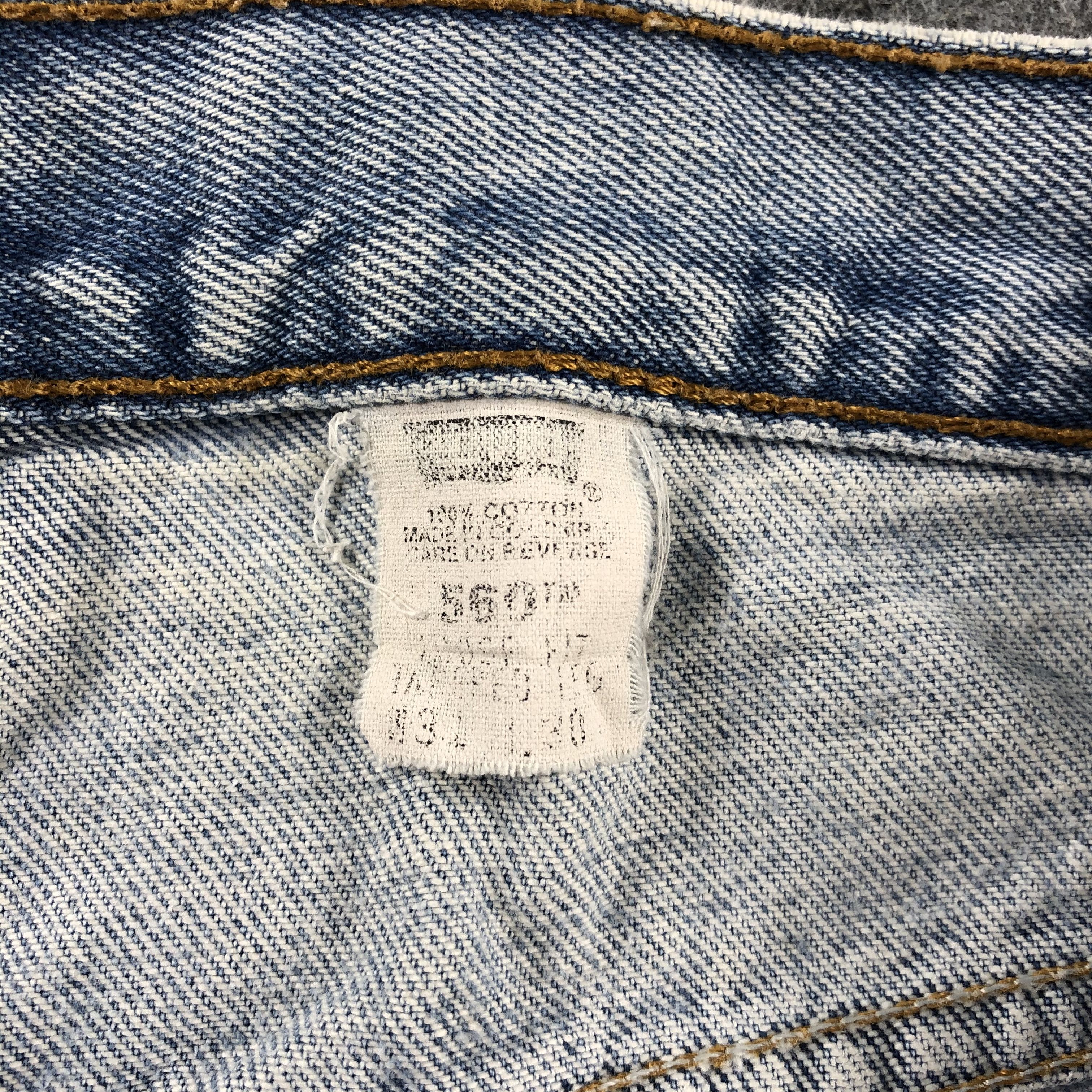 Levi's 90s Vintage Blue Wash Levis 560 Jeans-J2395 Size US 31 - 15 Thumbnail