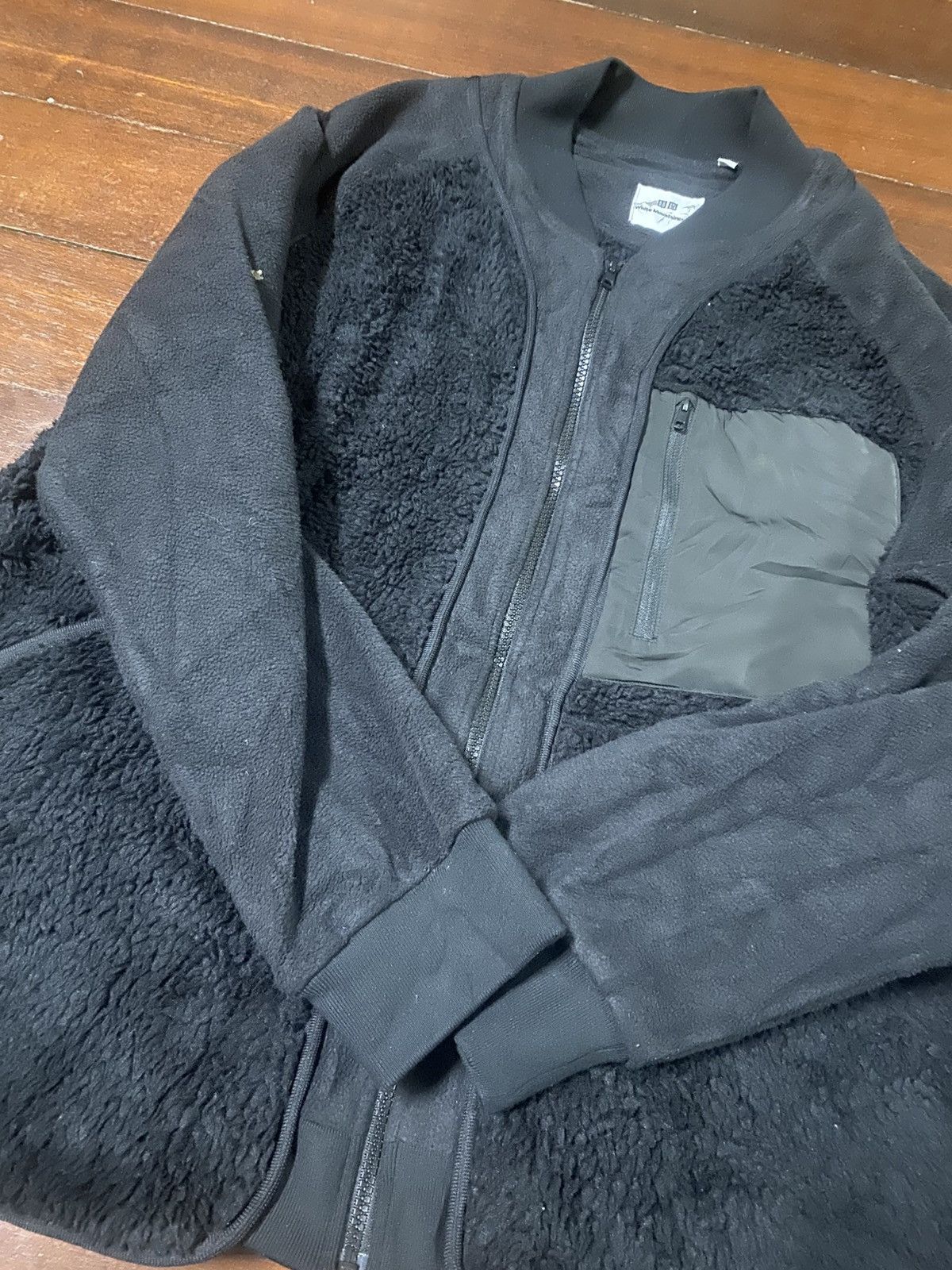 Uniqlo × White Mountaineering UNIQLO WHITE MOUNTAINEERING XL SIZE BLACK PILE FLEECE JACKET Size US XL / EU 56 / 4 - 7 Thumbnail