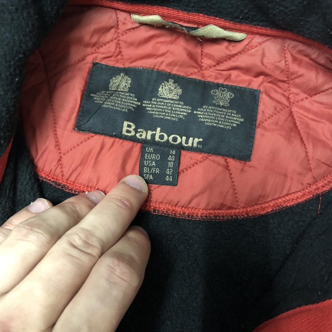 Barbour Red Barbour quilted jacket with black trim jacket Size ONE SIZE - 3 Thumbnail