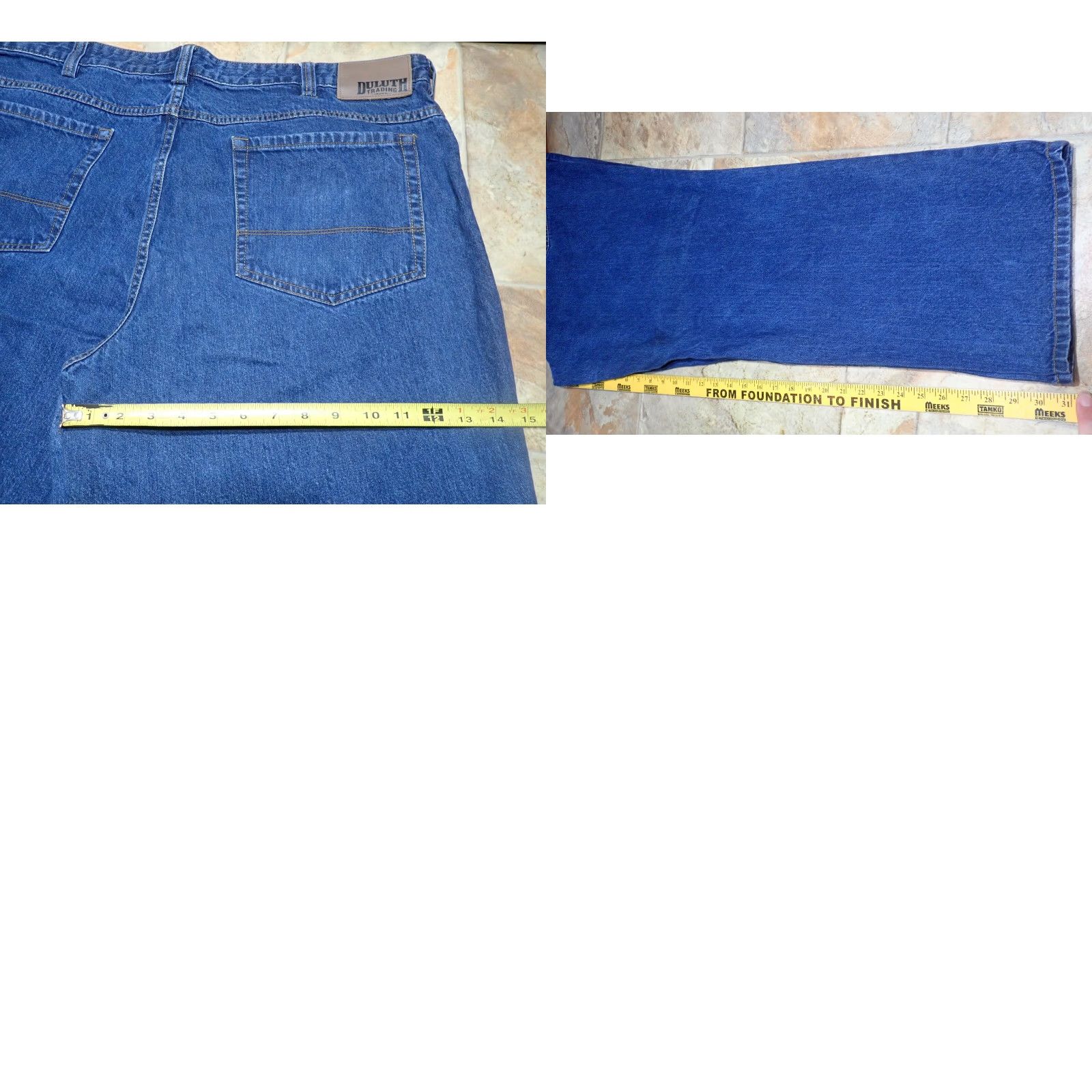 Vintage Duluth Men's Weekender Jeans BallRoom Distressed 42x32 Jeans Regular Denim 5-Pocket Blue 43" Waist 31" Inseam Mens Straight Vintage Size US 42 / EU 58 - 9 Thumbnail