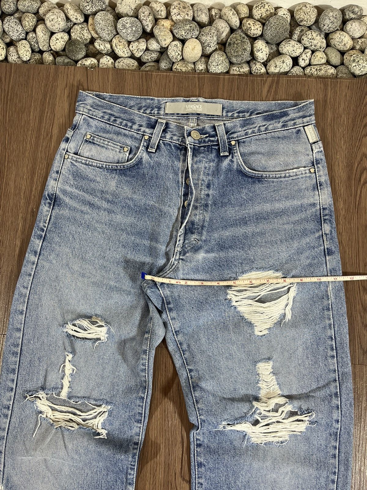 Versace Jeans Couture Versace Jeans Couture Distressed Denim – (Made in Italy) Size US 31 - 18 Thumbnail