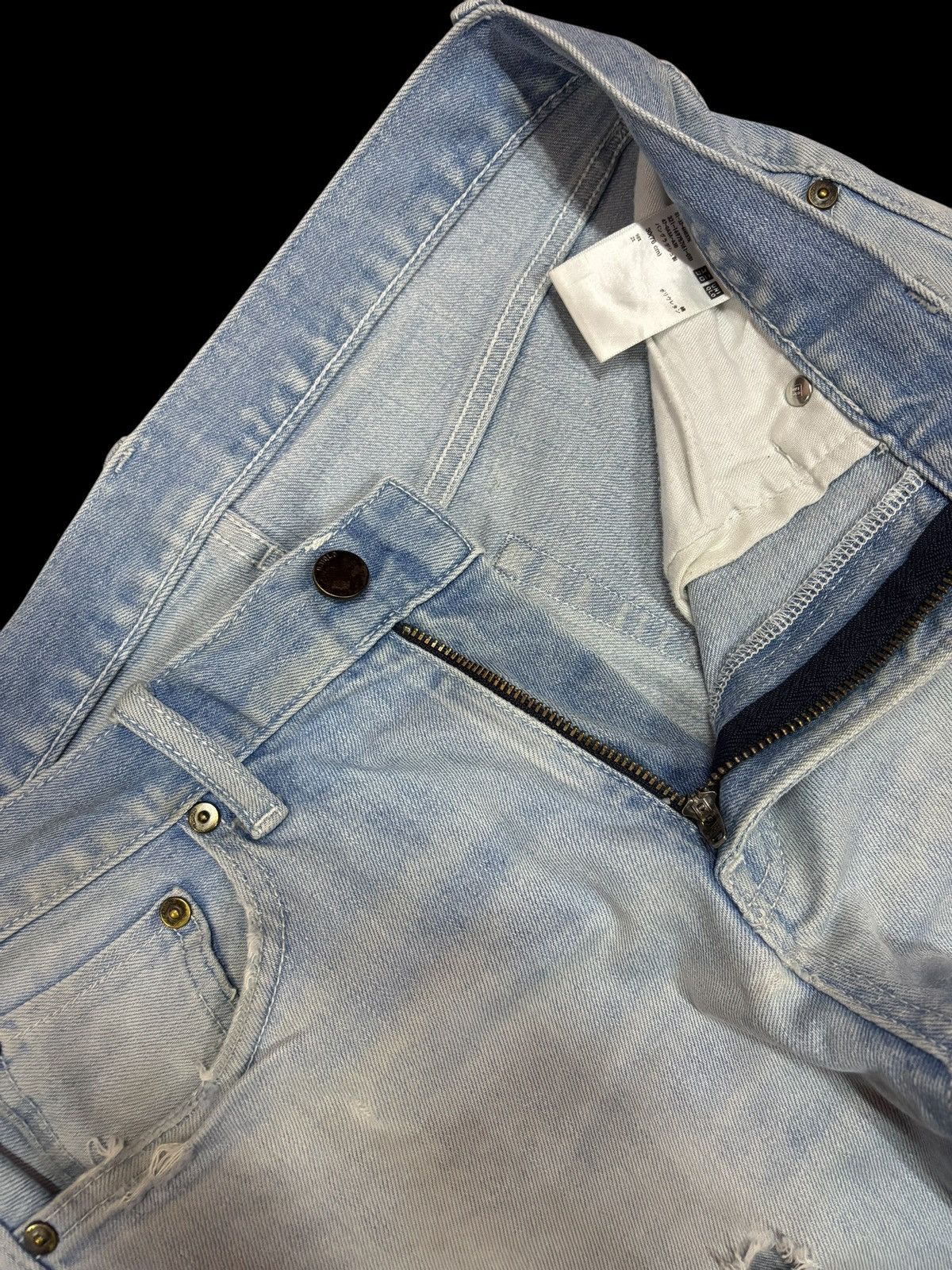 Japanese Brand × Kaihara Denim × Vintage Vintage Kaihara Denim Uniqlo Blue Washed Jeans Size US 30 / EU 46 - 5 Thumbnail