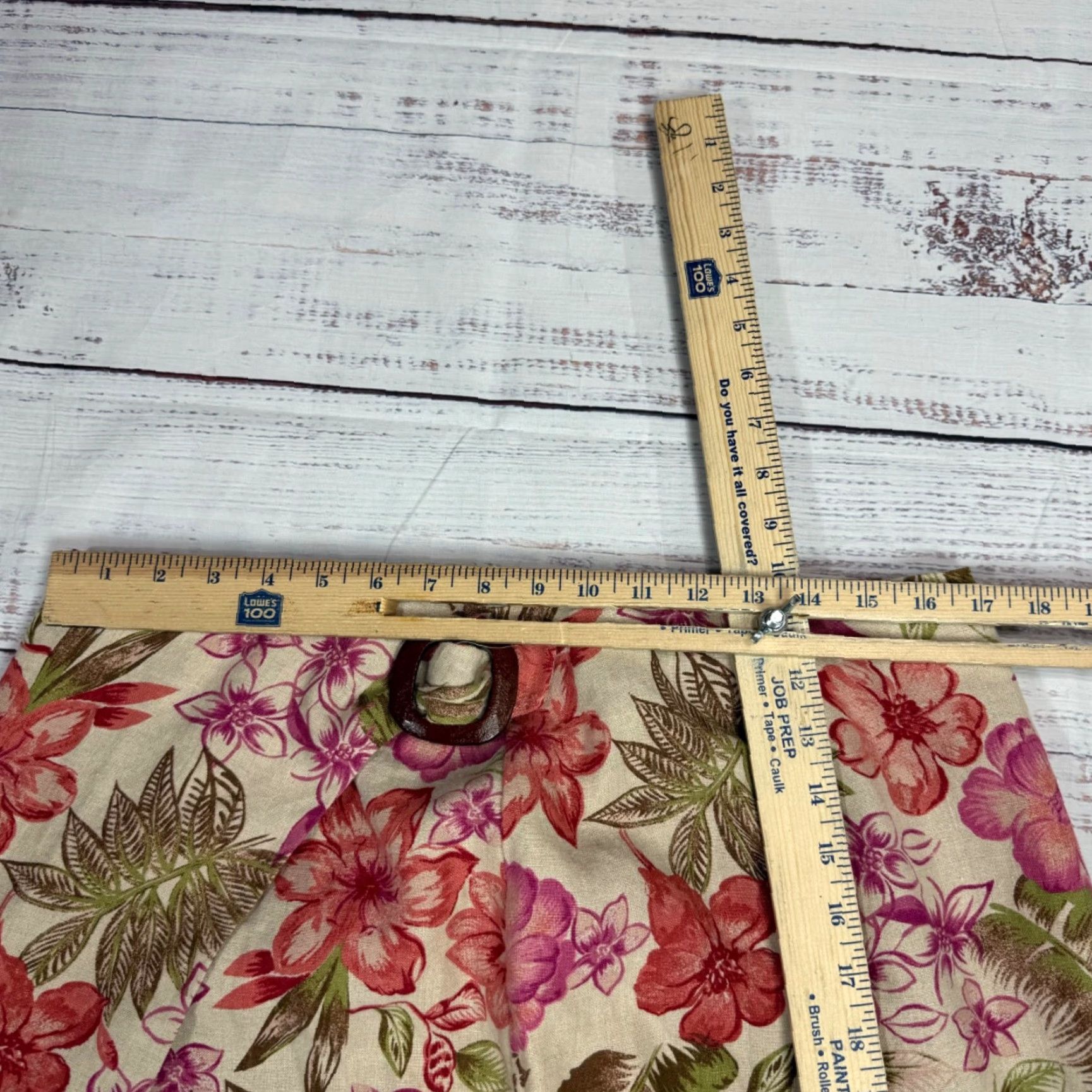 Charter Club Charter Club Skirt Maxi Linen Floral Beige Pink 14 Womens Regular Long 100% Linen Size 36" / US 14 / IT 50 - 3 Thumbnail