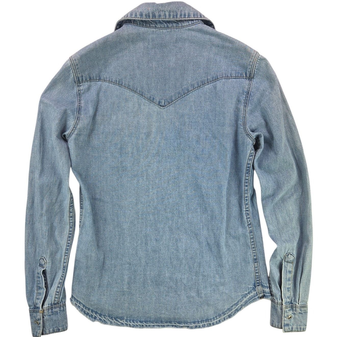 Mango Mango | Embroidered Western Denim Shirt | Size XXS Size XXS / US 00 / IT 34 - 4 Thumbnail
