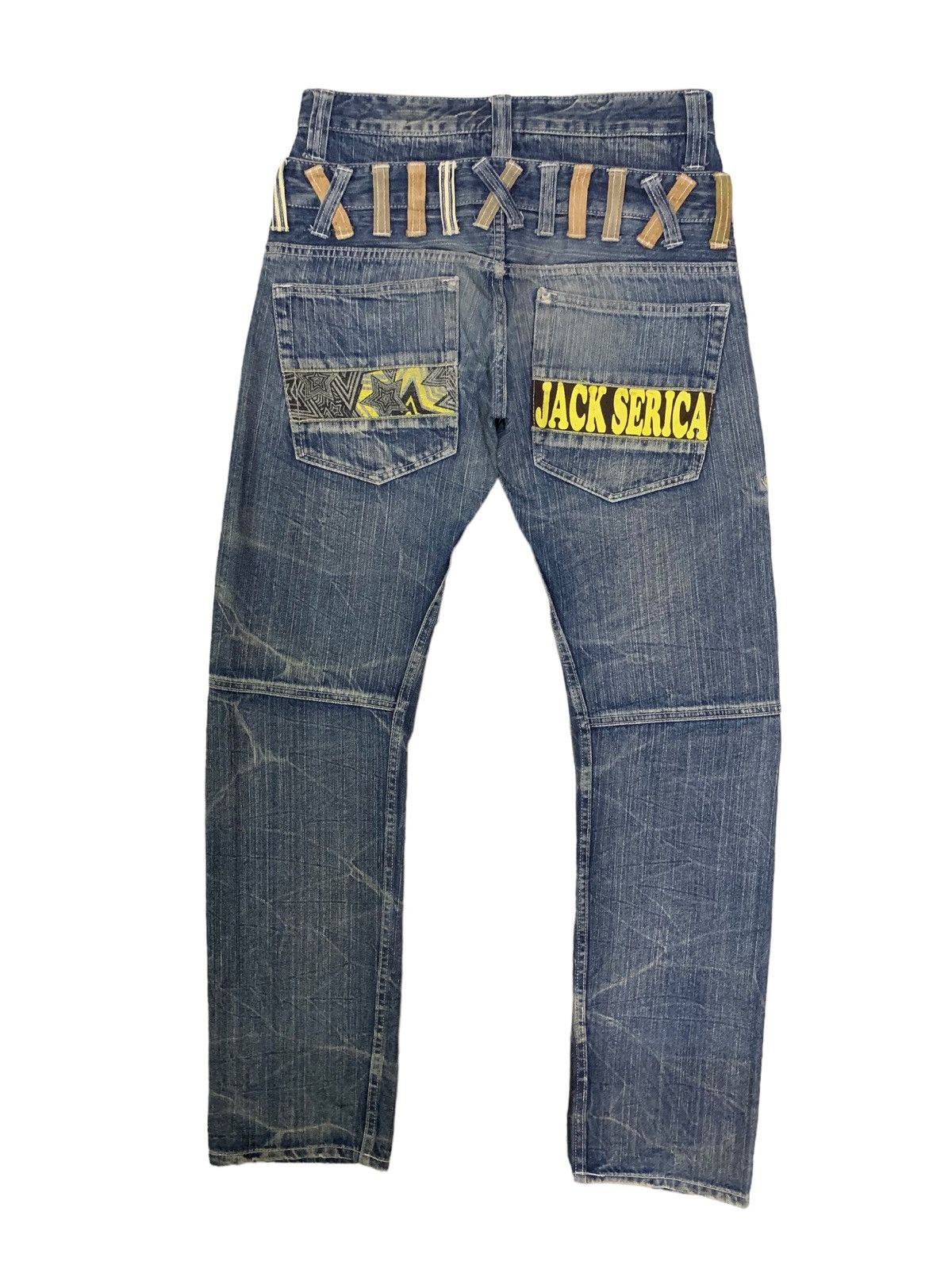 If Six Was Nine × Japanese Brand × Le Grande Bleu (L.G.B.) Vintage Japanese Jack Serika Double Waist Punk Jeans Size US 30 / EU 46 - 3 Thumbnail
