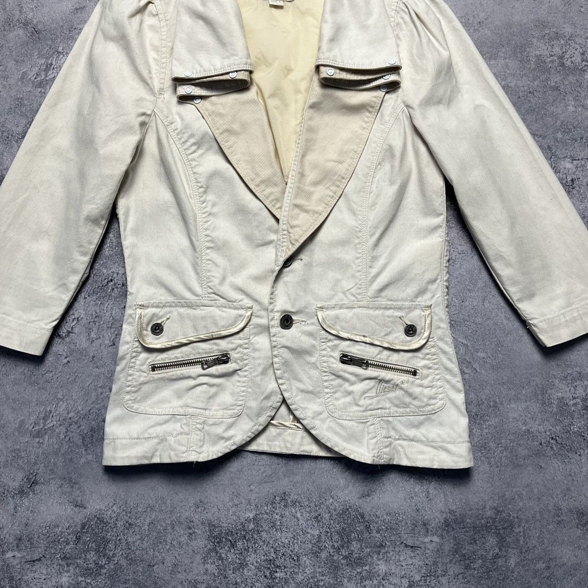 Diesel × Vintage Vintage Diesel Cropped Coat Jacket Streetwear Y2K Designer Size S / US 4 / IT 40 - 3 Thumbnail