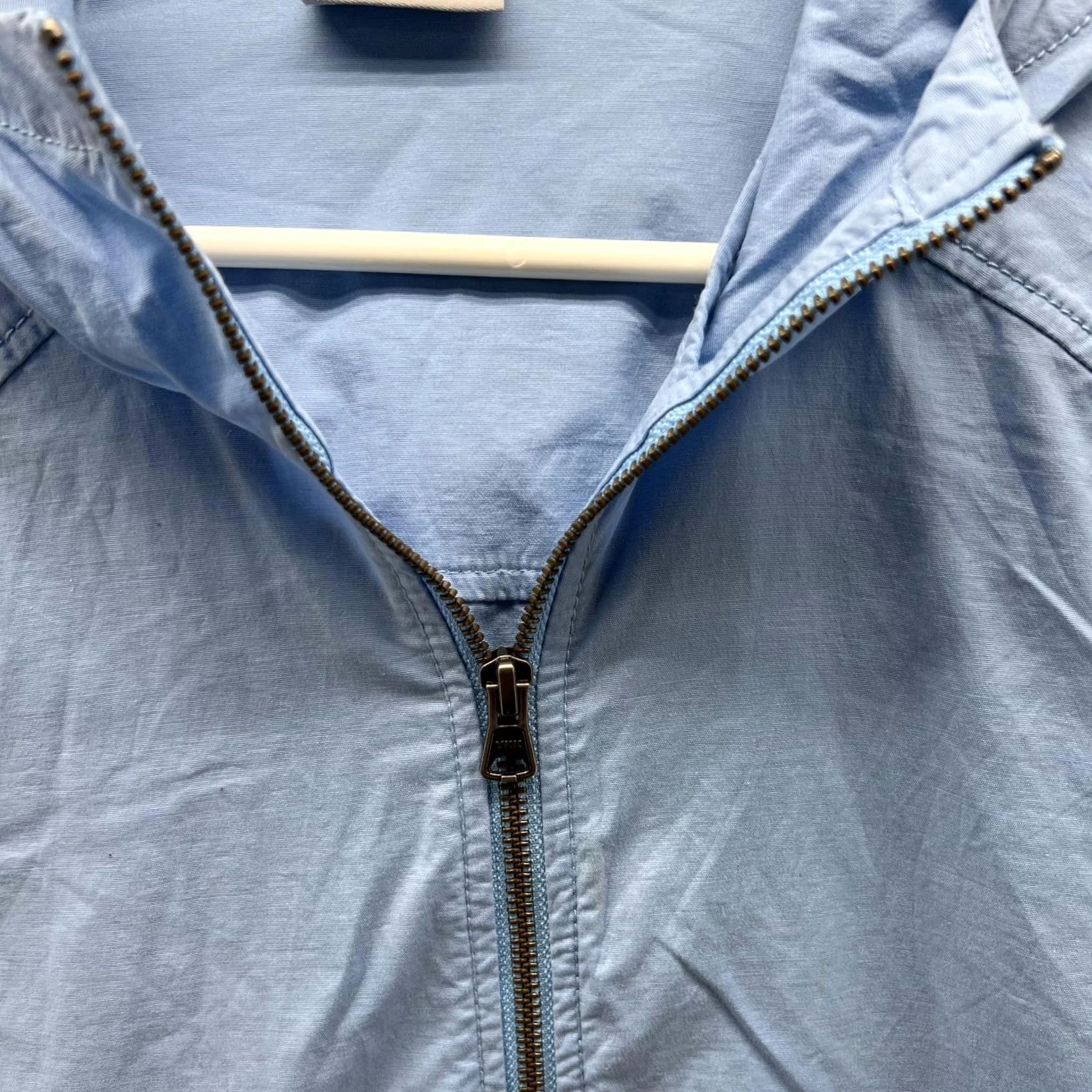 Vintage Columbia Jacket Men Medium Adult Blue Full Zip Hoodie Cotton Nylon Windbreaker Jacket Hoodie Size US M / EU 48-50 / 2 - 4 Thumbnail