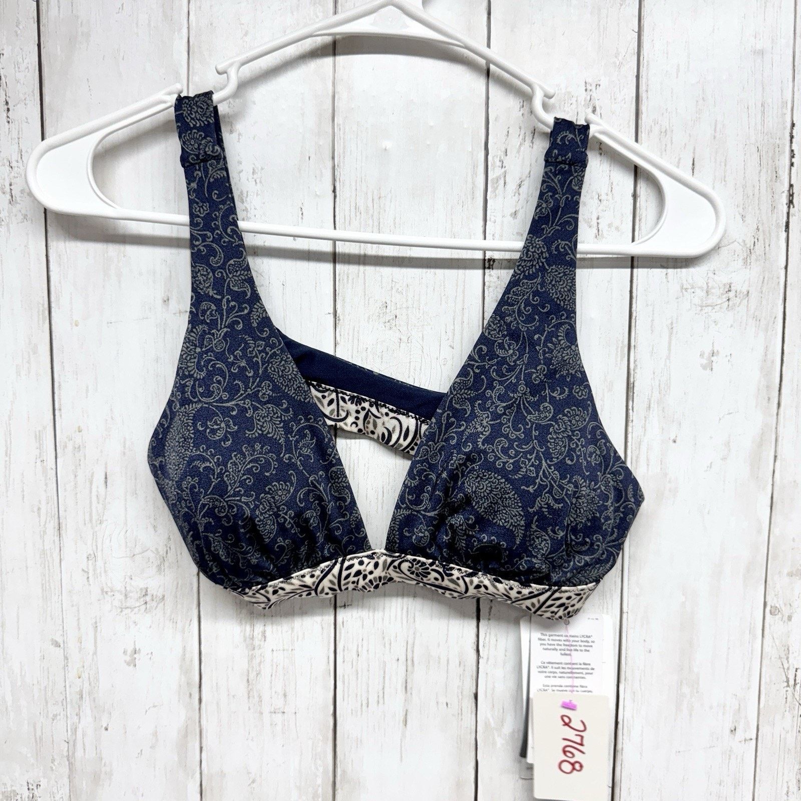 Athleta New Athleta Swim Size XS Paisley Aqualuxe Batik Bikini Top Size ONE SIZE - 1 Thumbnail