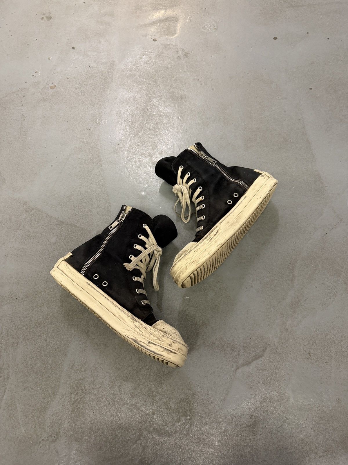 Rick Owens Drkshdw Rick Owens Drkshdw Ramones High Sneakers Size US 9 / EU 42 - 11 Thumbnail