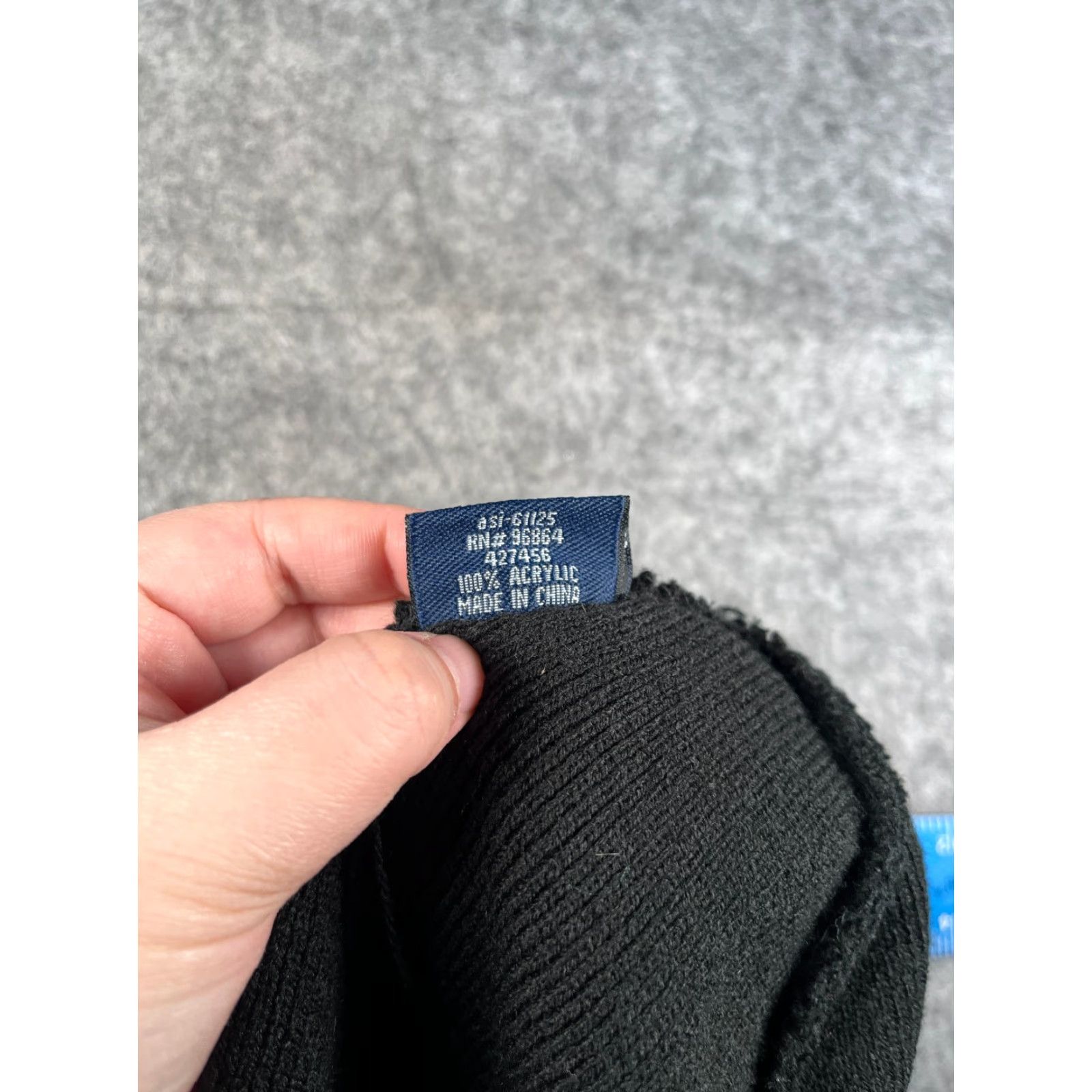 Vintage Love God Love People Beanie Toque Hat Unisex Adults One Size Black Knit Acrylic Embroider Style Beanie Size ONE SIZE - 8 Thumbnail