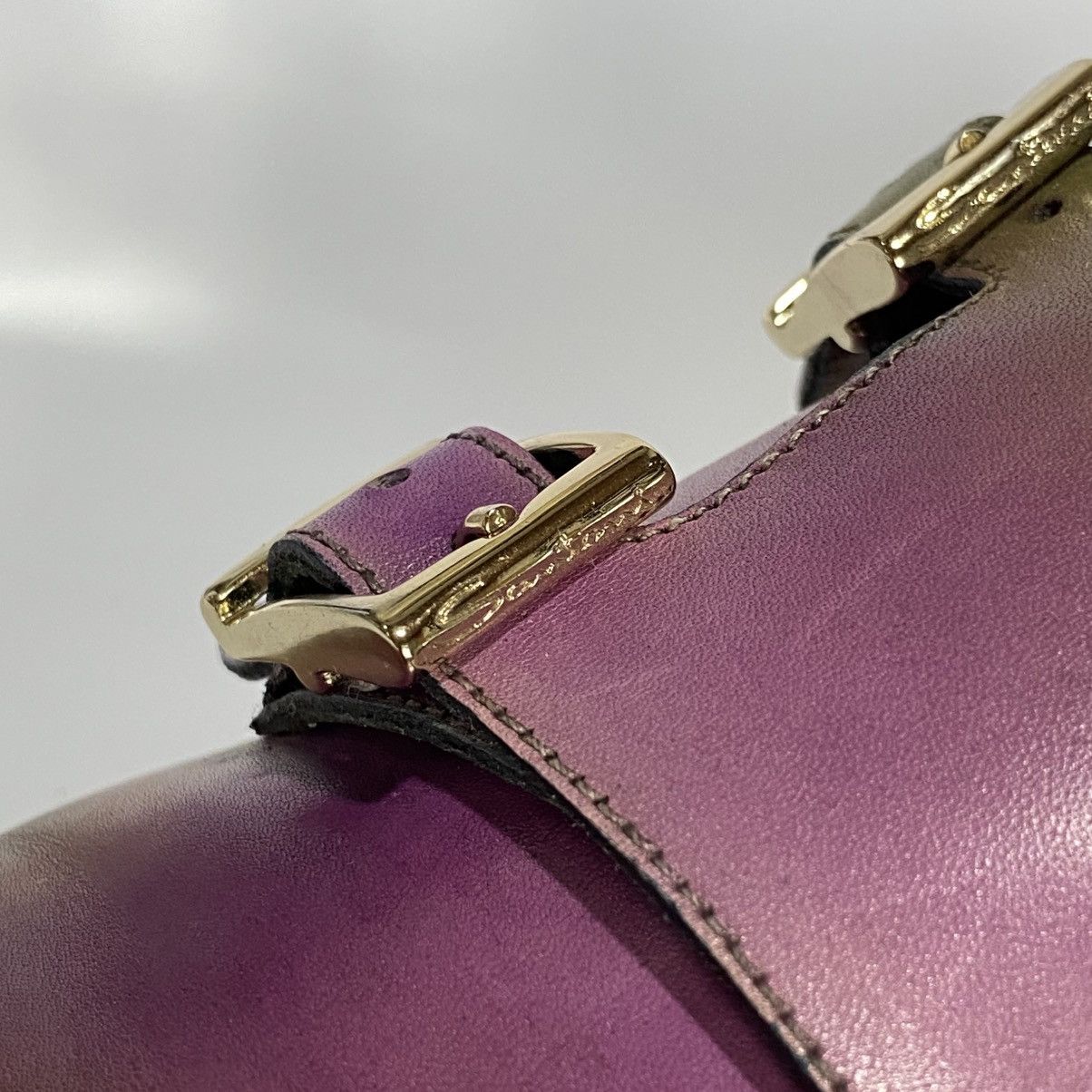 Santoni × Vintage Santoni Gradiend Double monk strap leather shoes Size US 5 / IT 35 - 6 Thumbnail