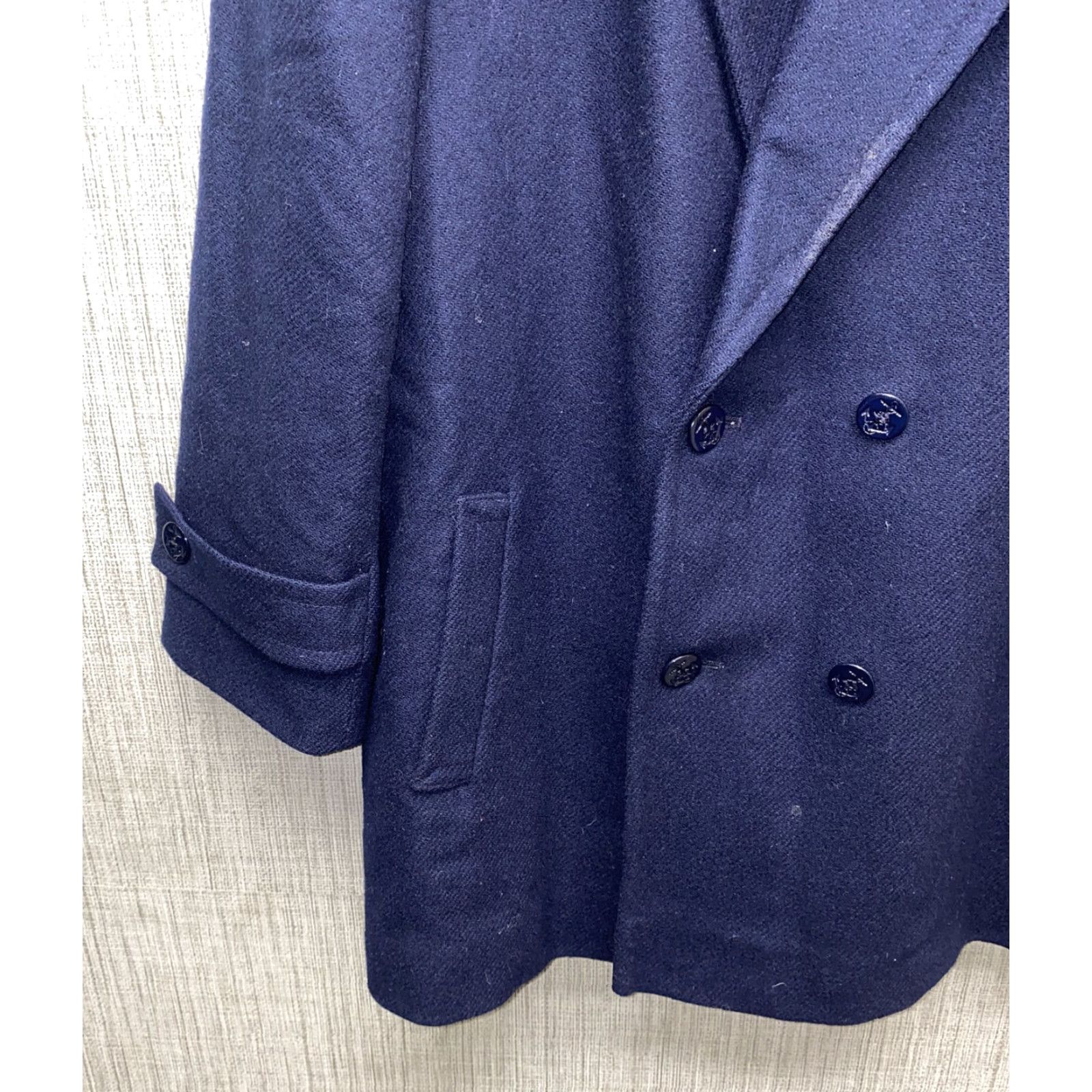 Pendleton VINTAGE Pendleton Women’s Peacoat Wool Blue Size 16 Casual Coat Size XXL / US 16-18 / IT 52-54 - 4 Thumbnail